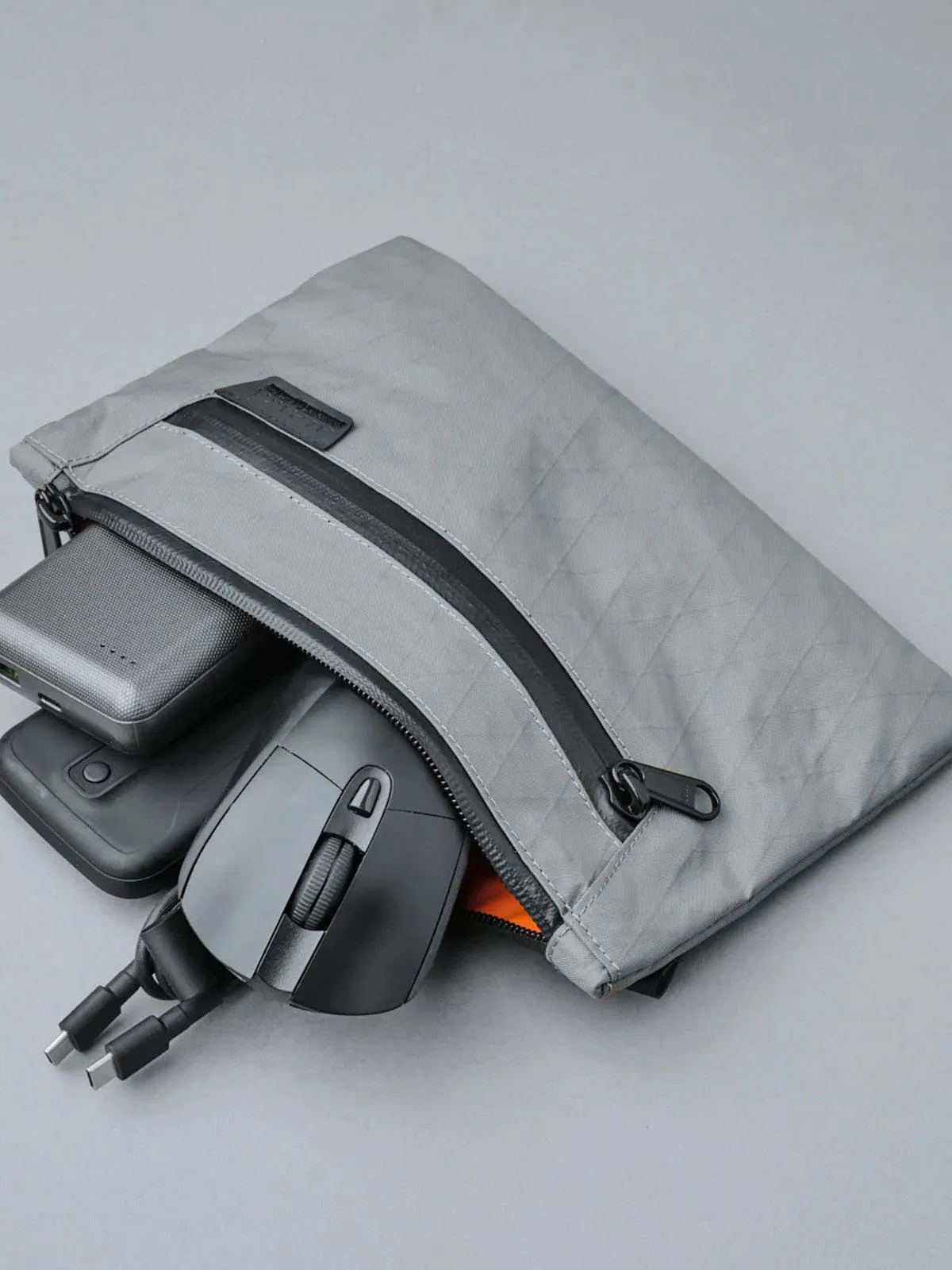 Alpaka Zip Pouch Max Forest Slate Grey