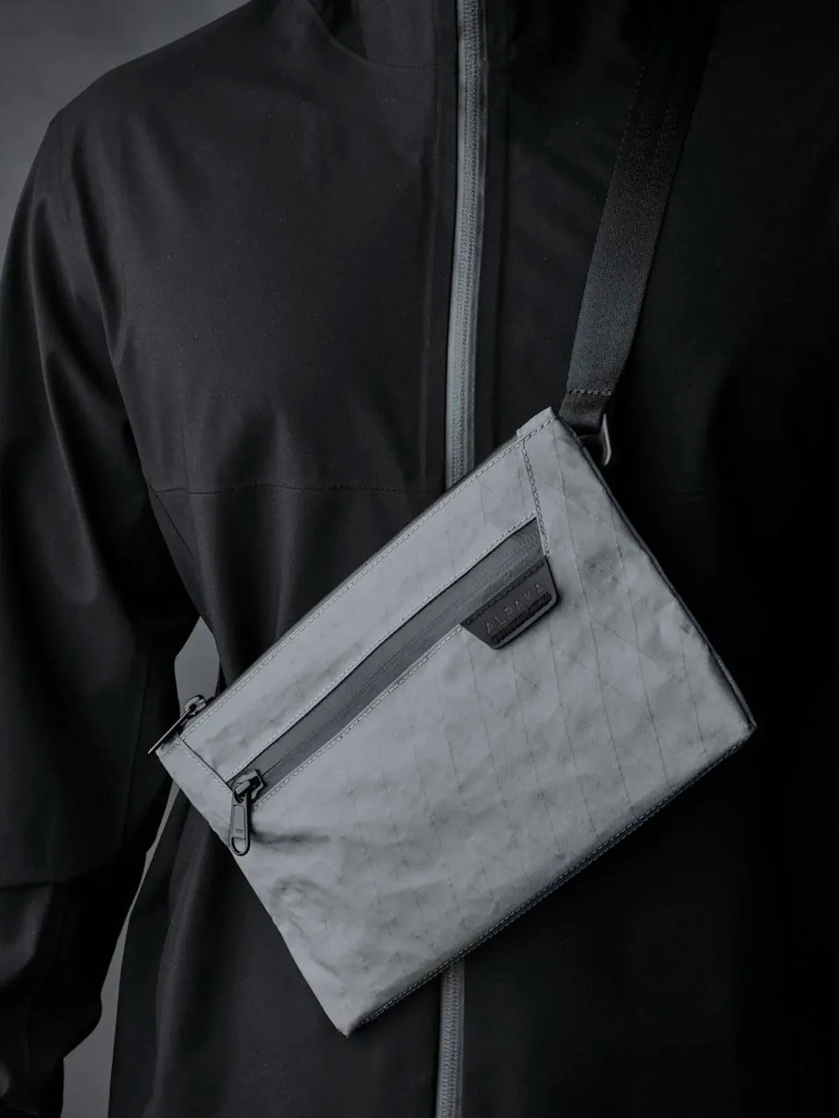 Alpaka Zip Pouch Max Forest Slate Grey