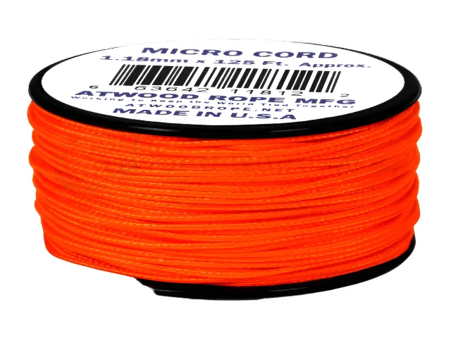 Atwood Micro Cord 1.18mm - Neon Orange