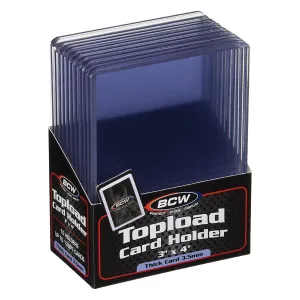 BCW Topload Card Holder Thick 138 Pt 3" x 4"