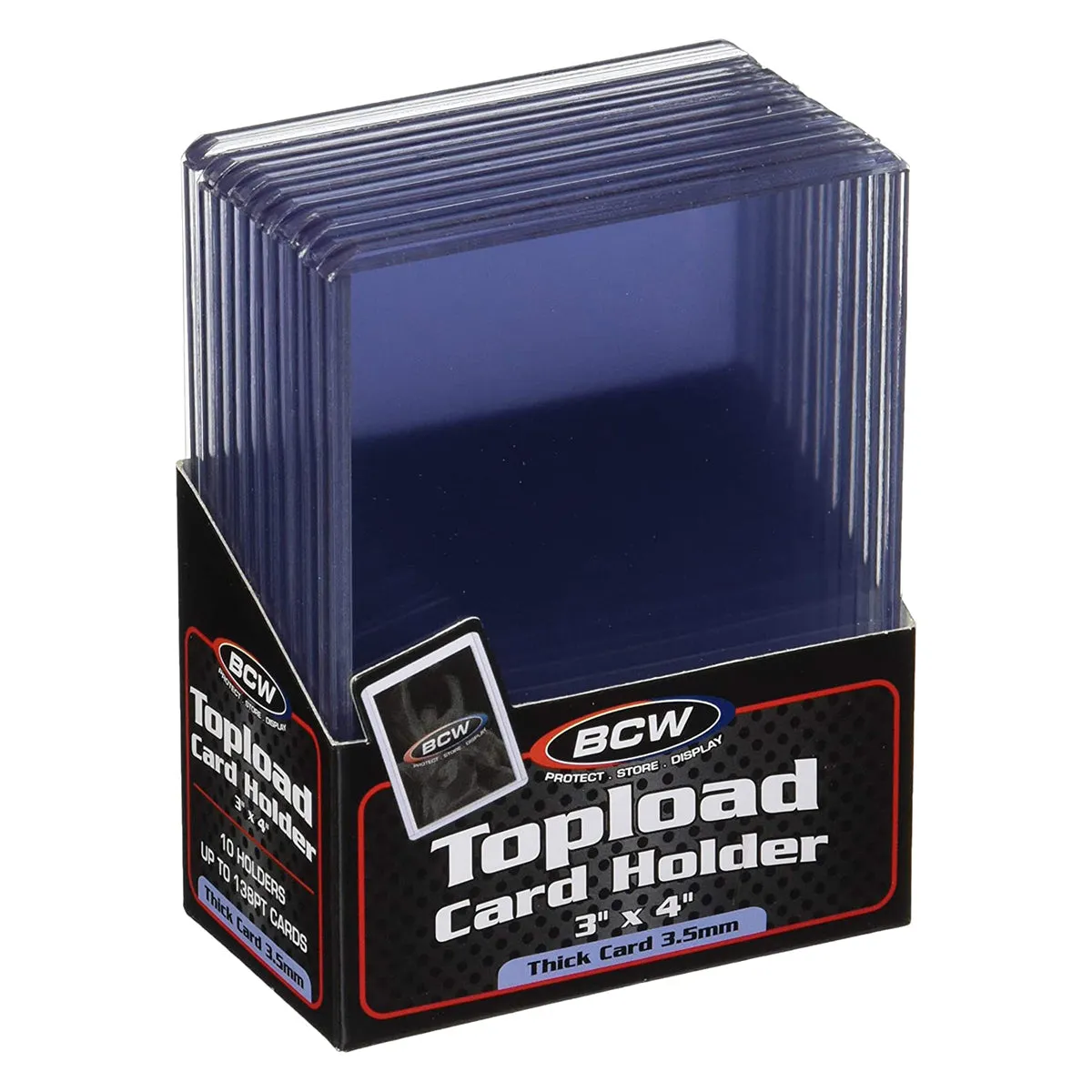 BCW Topload Card Holder Thick 138 Pt 3" x 4"