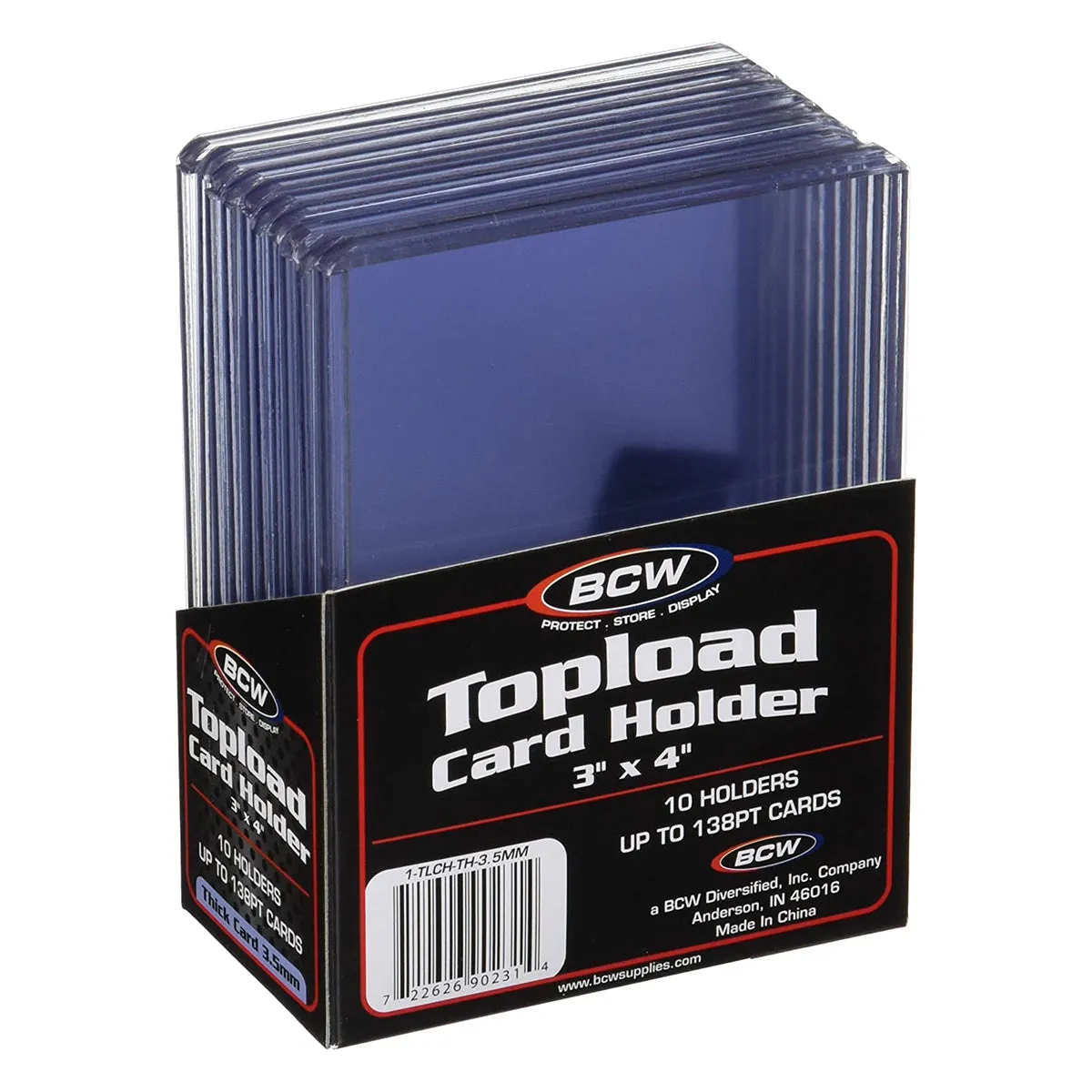 BCW Topload Card Holder Thick 138 Pt 3" x 4"