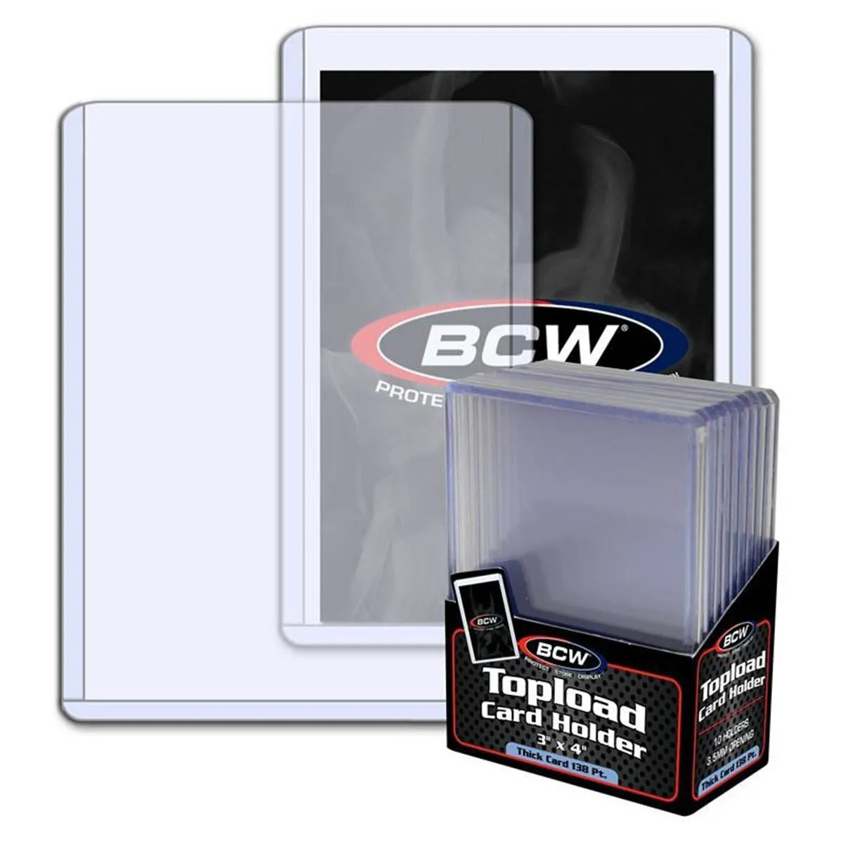 BCW Topload Card Holder Thick 138 Pt 3" x 4"