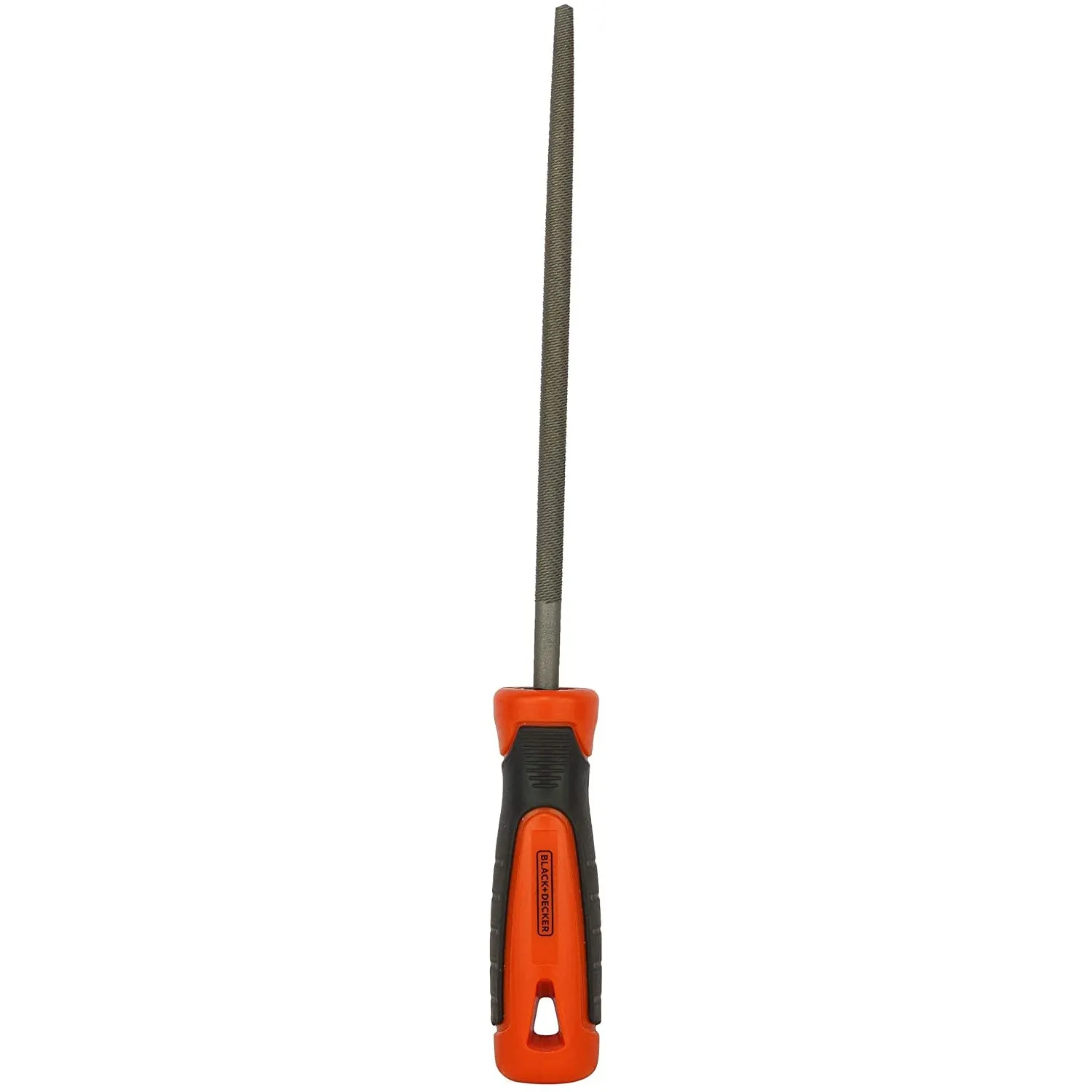 BLACK DECKER 200mm 2nd Cut Round Steel File With BLACK DECKER
