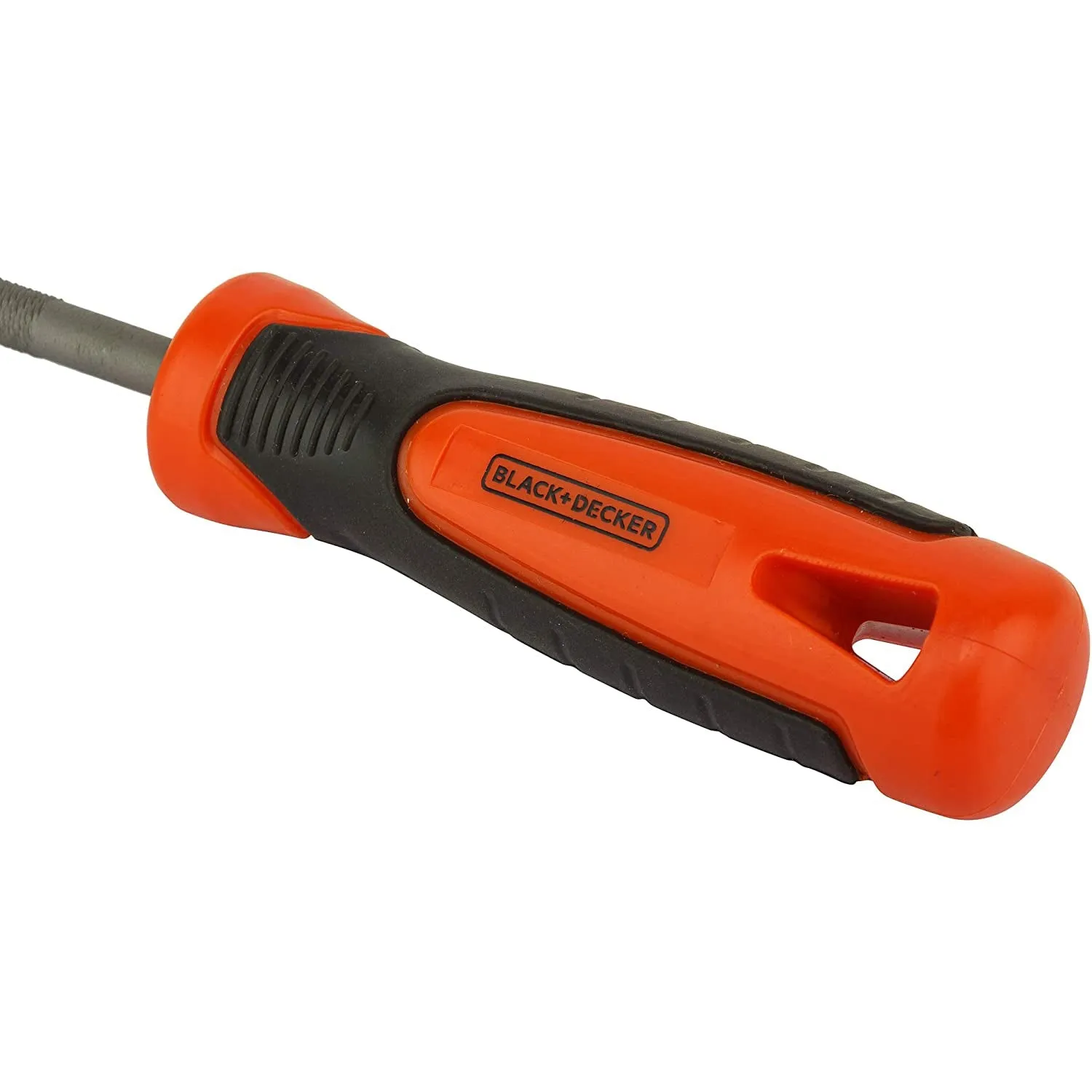 BLACK DECKER 200mm 2nd Cut Round Steel File With BLACK DECKER