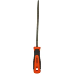 BLACK DECKER 200mm 2nd Cut Round Steel File With BLACK DECKER