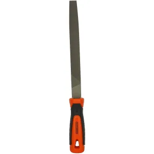 Black Decker 200mm 2nd Cut Steel Flat File for Wood, Metal & Plastic