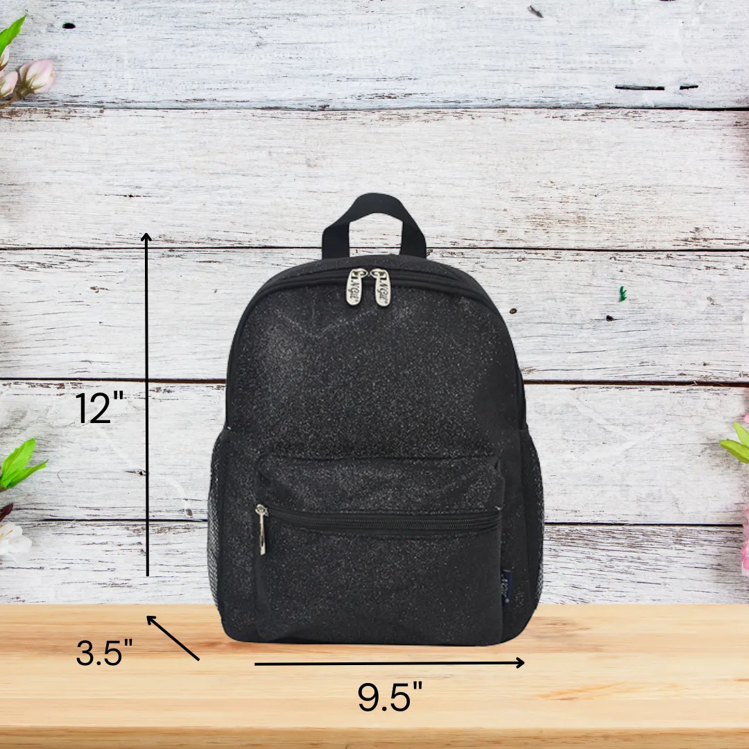 Black Glitter NGIL Small Gymnastics Competition backpacks and Cheer Dance Backpack
