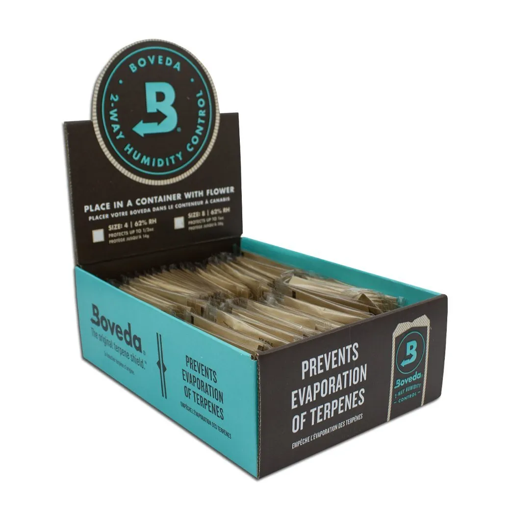 Boveda 62% Humidity Pack Small 4 Gram (10 Count, 50 Count or 125 Count Display)