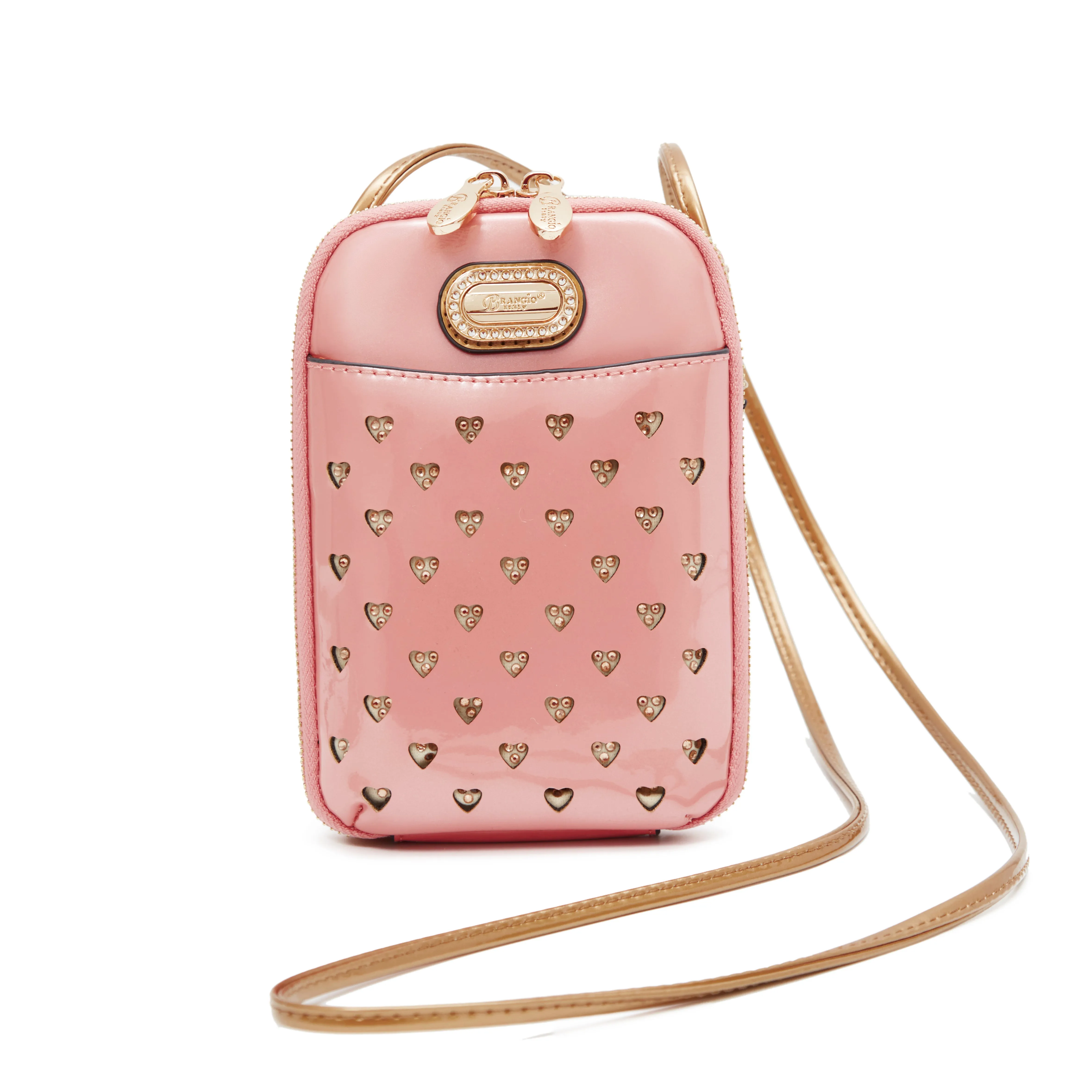 Brangio Luxe Heart Cutout Crossbody Bag