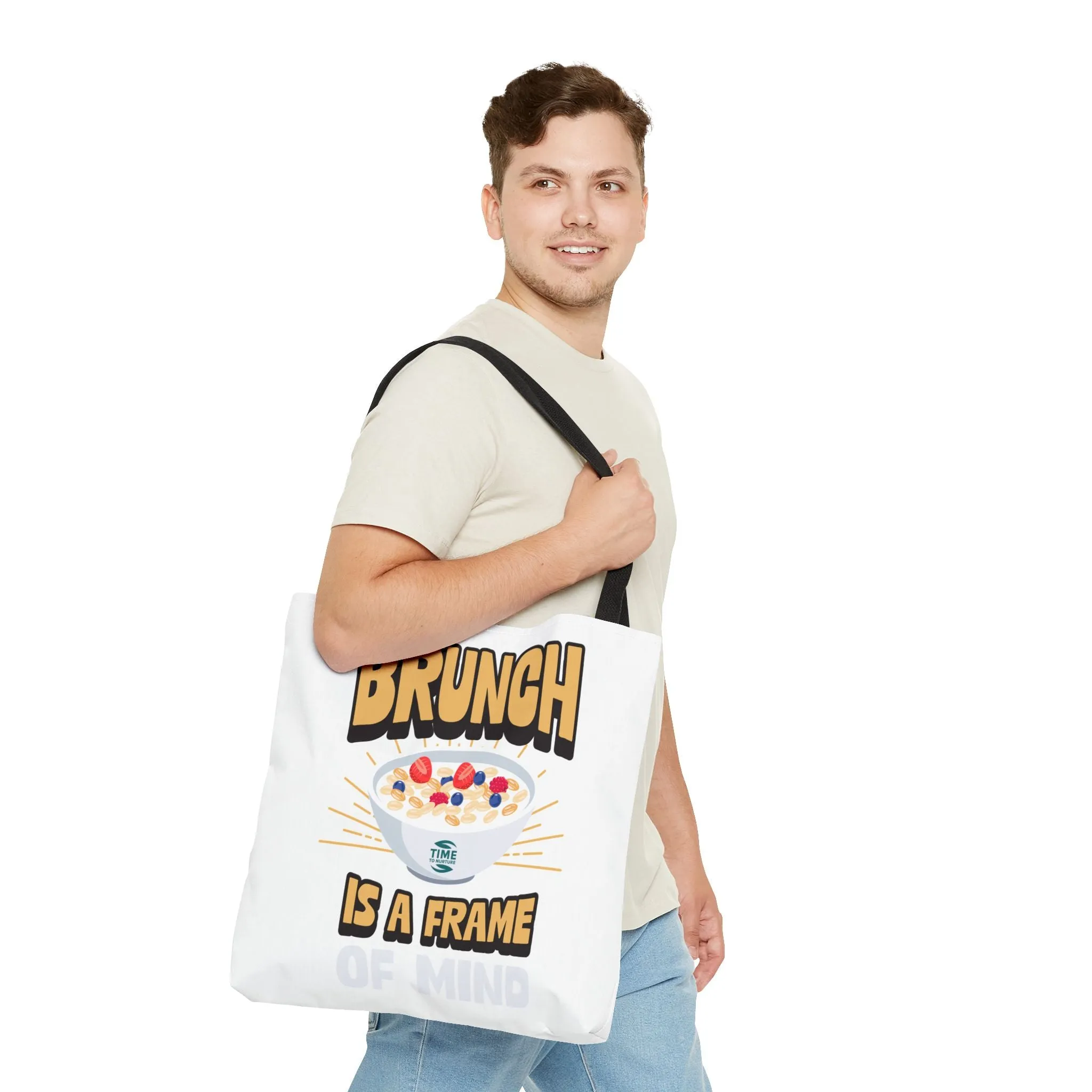 Brunch Vibes Tote Bag, Perfect for Gifts, Foodie Lover, Weekend Getaway, Eco-Friendly Shopping, Fun & Stylish