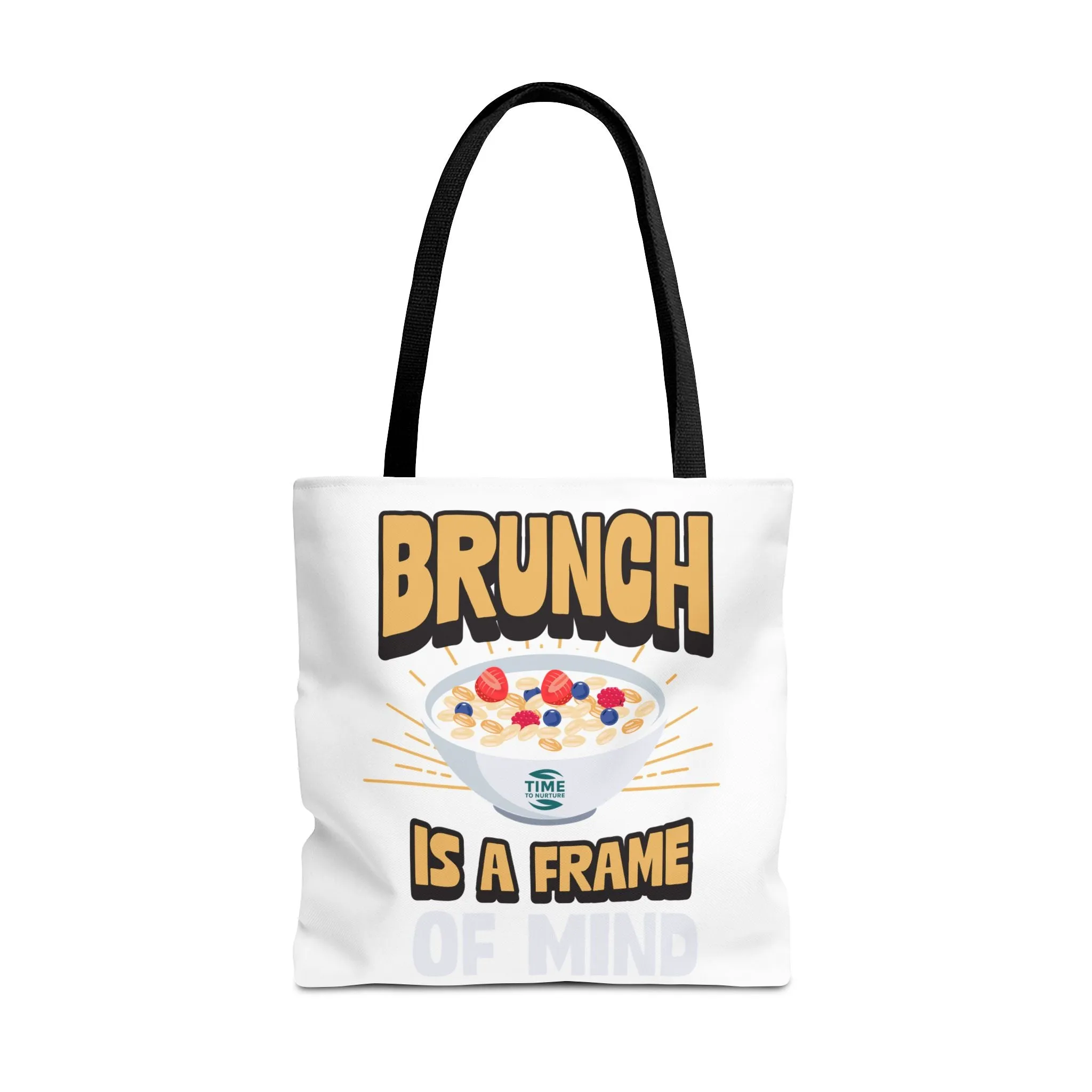 Brunch Vibes Tote Bag, Perfect for Gifts, Foodie Lover, Weekend Getaway, Eco-Friendly Shopping, Fun & Stylish