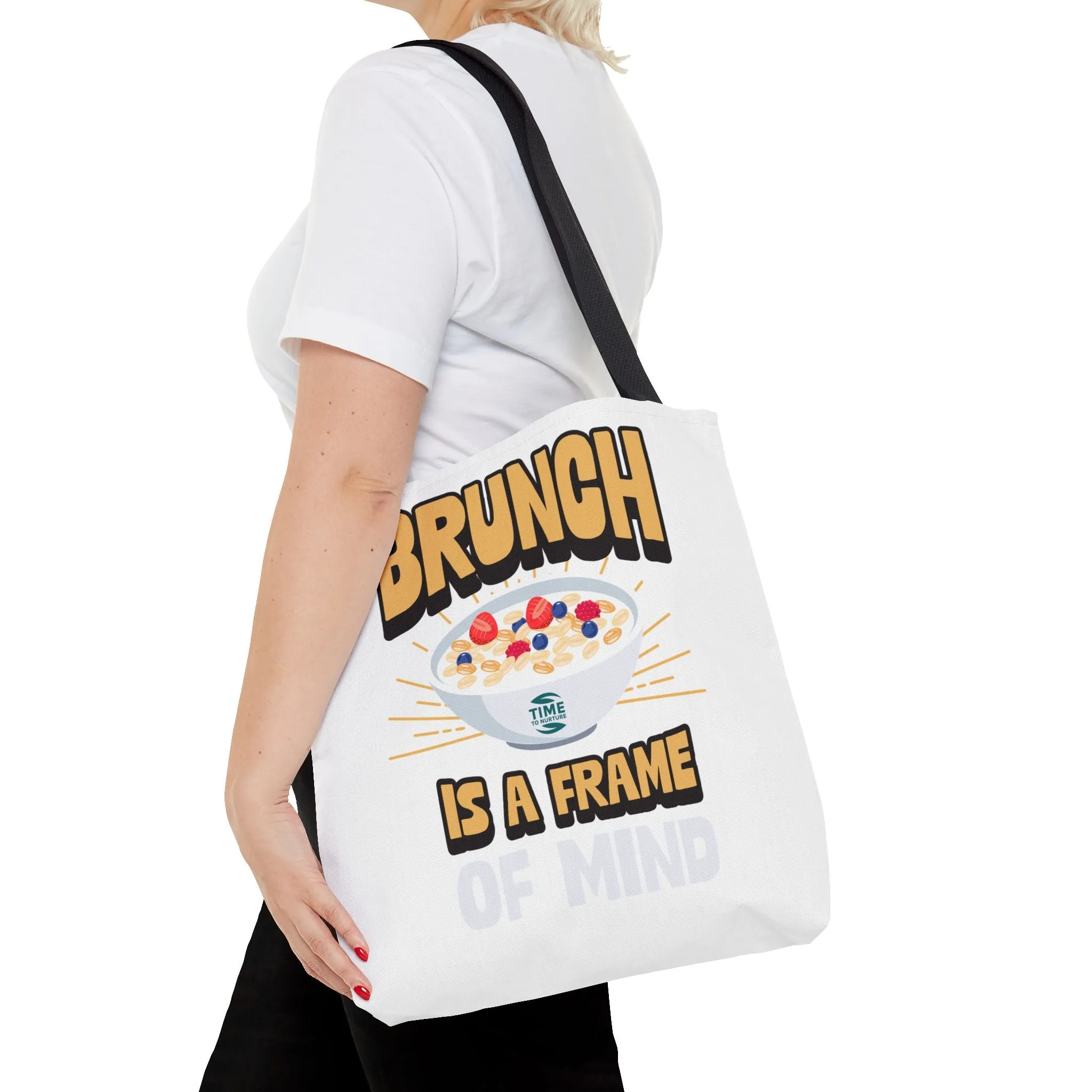 Brunch Vibes Tote Bag, Perfect for Gifts, Foodie Lover, Weekend Getaway, Eco-Friendly Shopping, Fun & Stylish