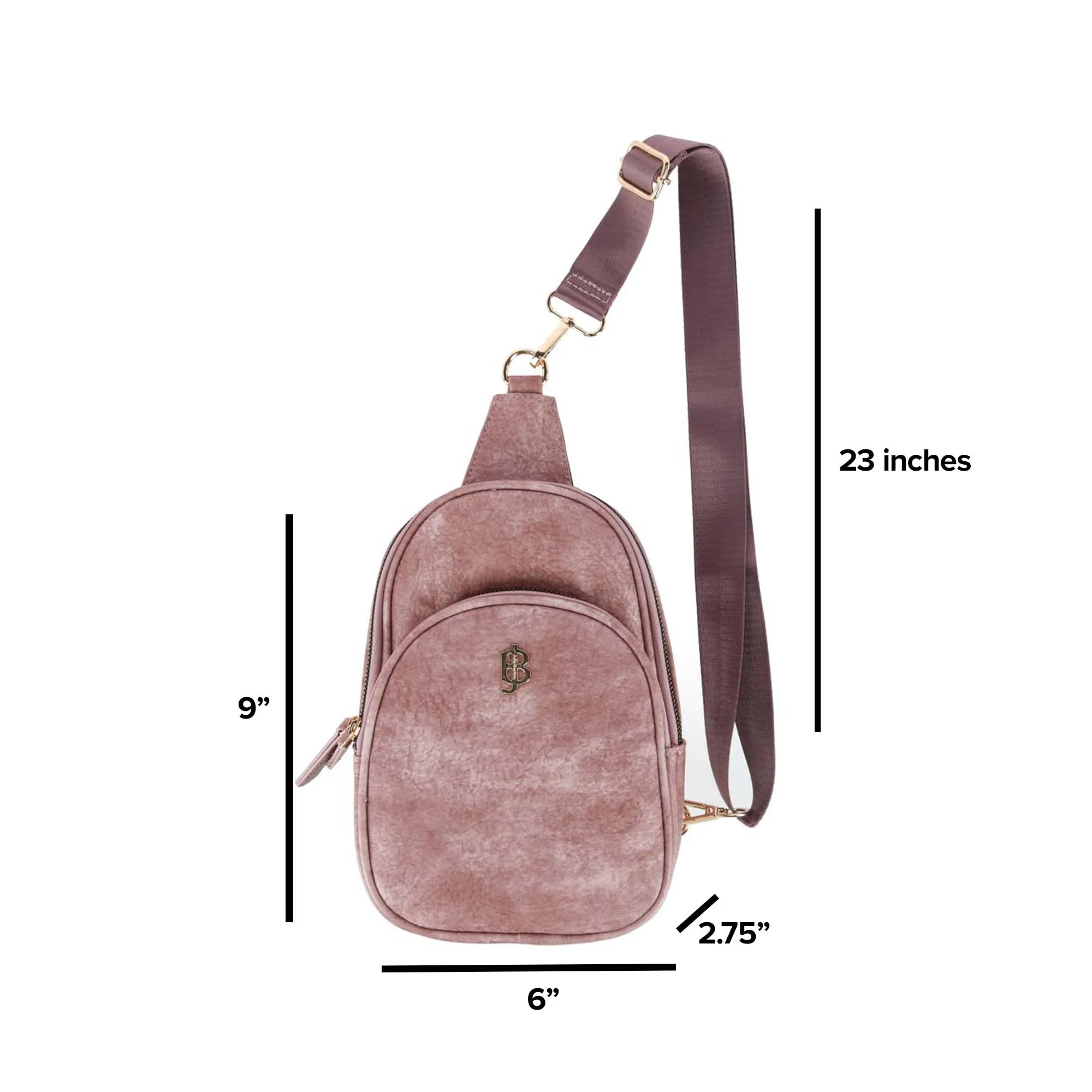 Buxton Women's Vegan Leather Sling Bag
