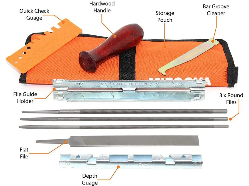 Chainsaw Chain Sharpener File Sharpening Kit for Stihl and More