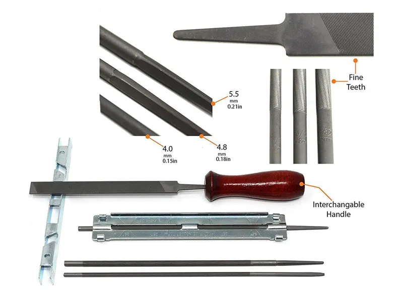 Chainsaw Chain Sharpener File Sharpening Kit for Stihl and More