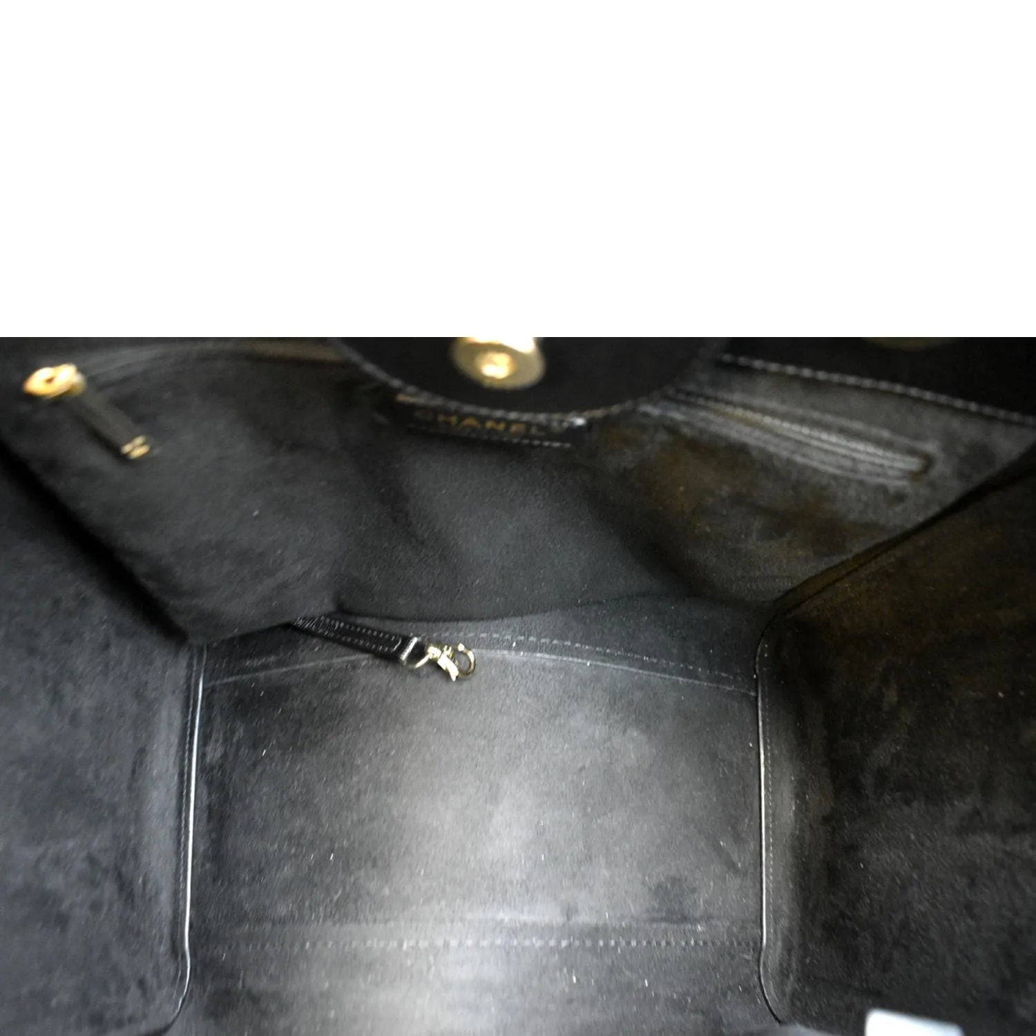 CHANEL Studded Deauville Caviar Leather Tote Bag Black - Hot Deals