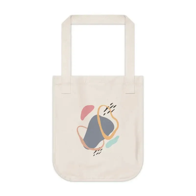 Chic Abstract Art Canvas Tote Bag