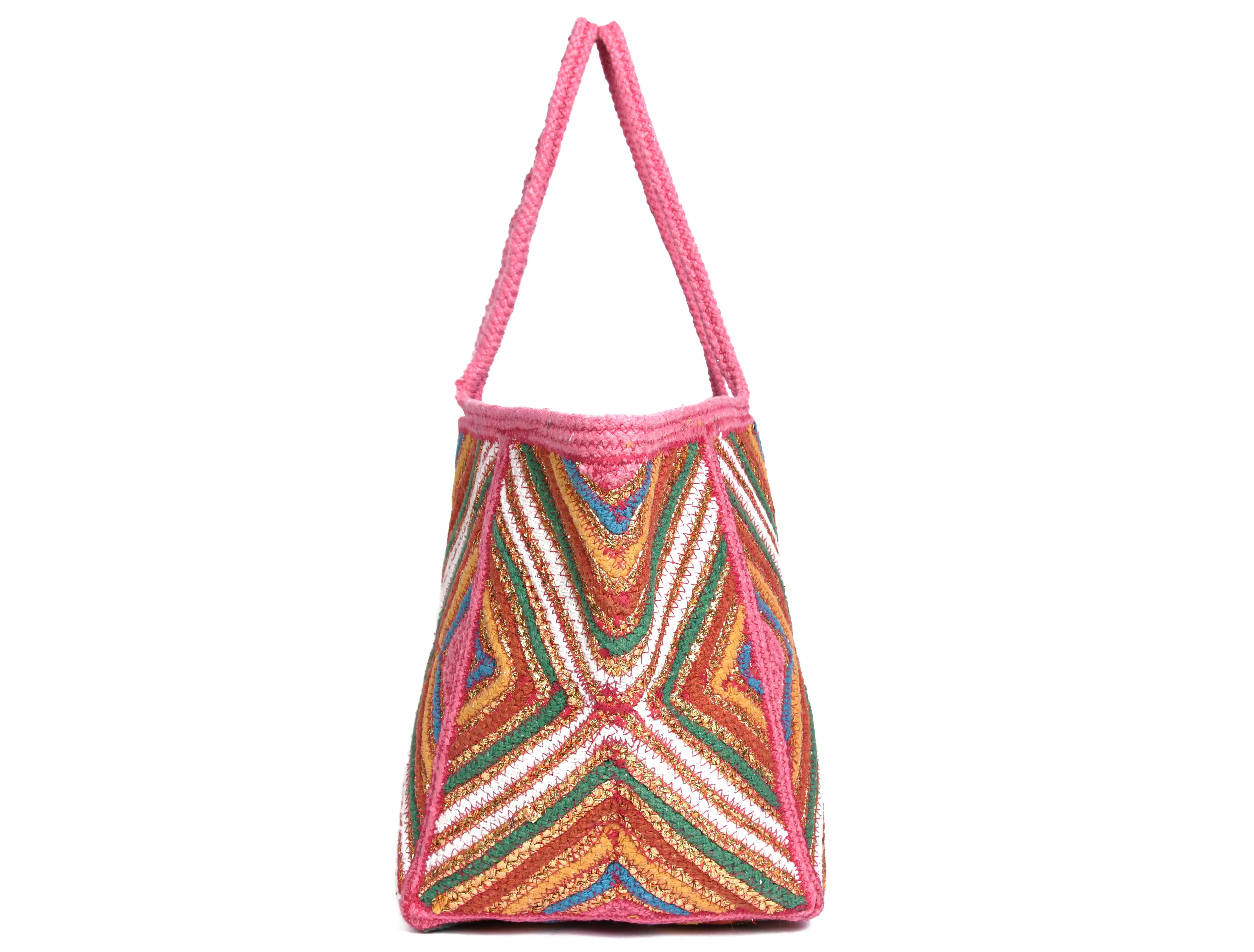 Chic Charm Jute Tote Bags | LB-699