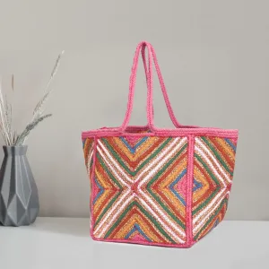 Chic Charm Jute Tote Bags | LB-699