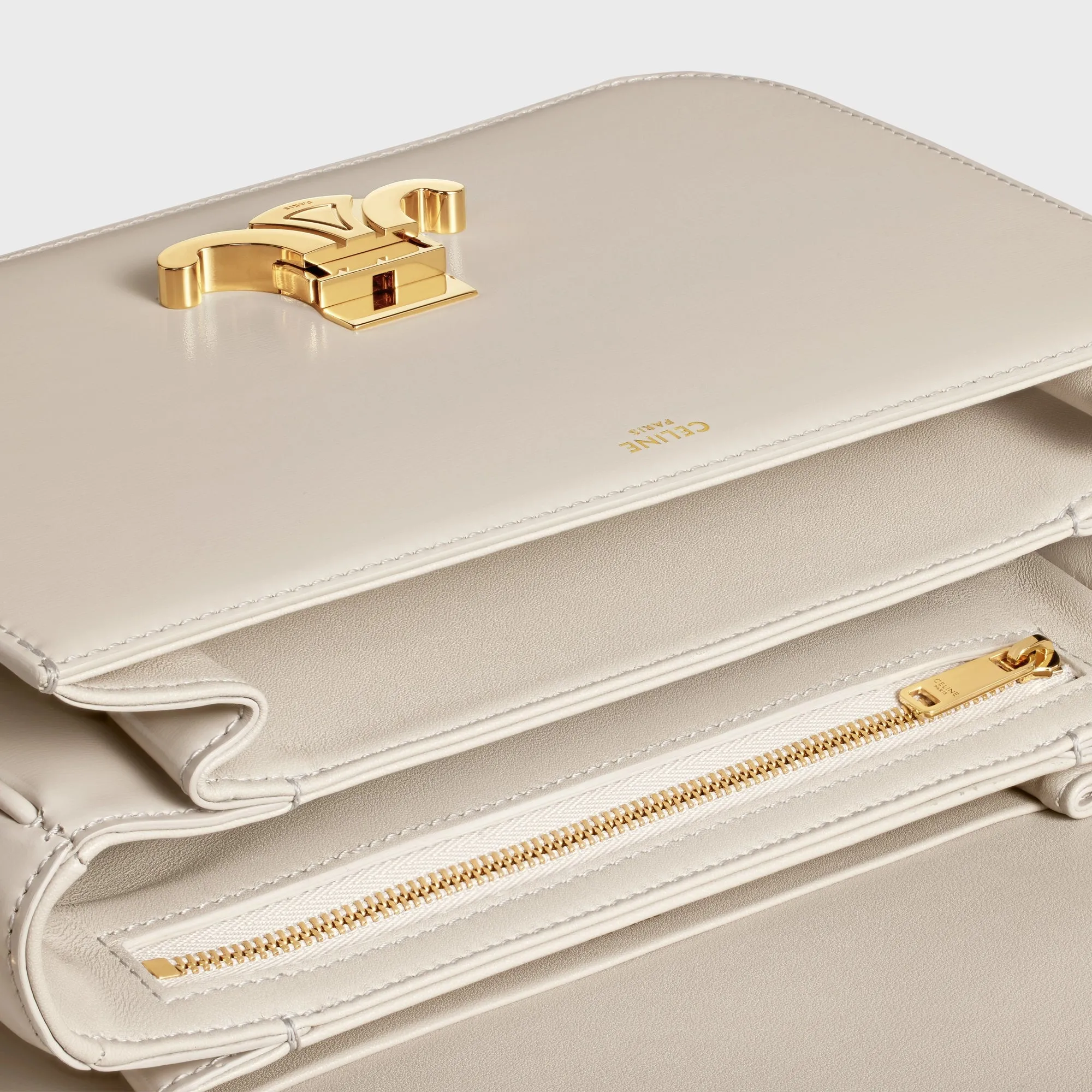 Classique Triomphe Bag In Shiny Calfskin