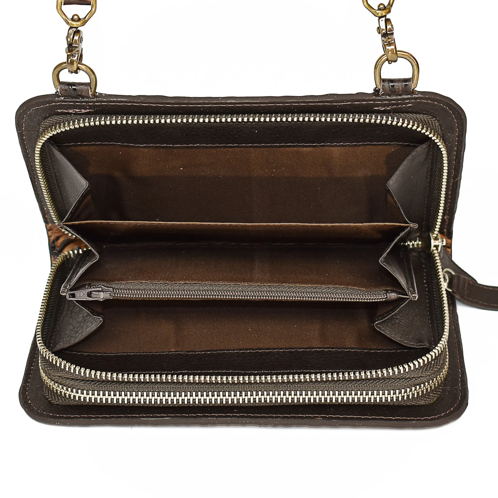 Crossbody Double Zip Wallet I