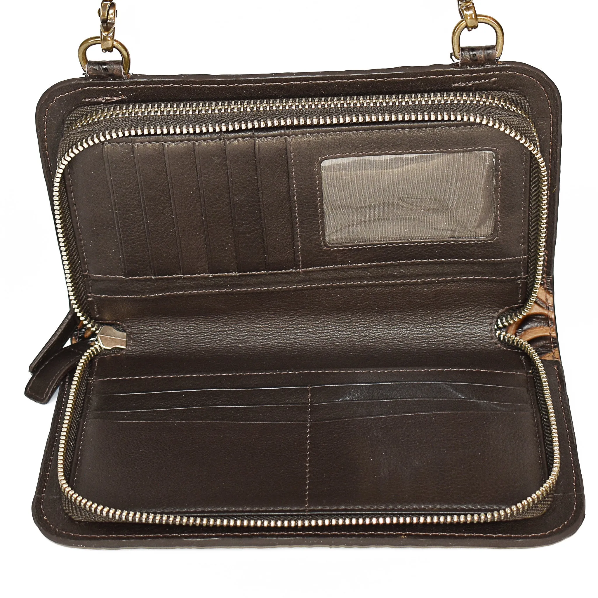 Crossbody Double Zip Wallet I