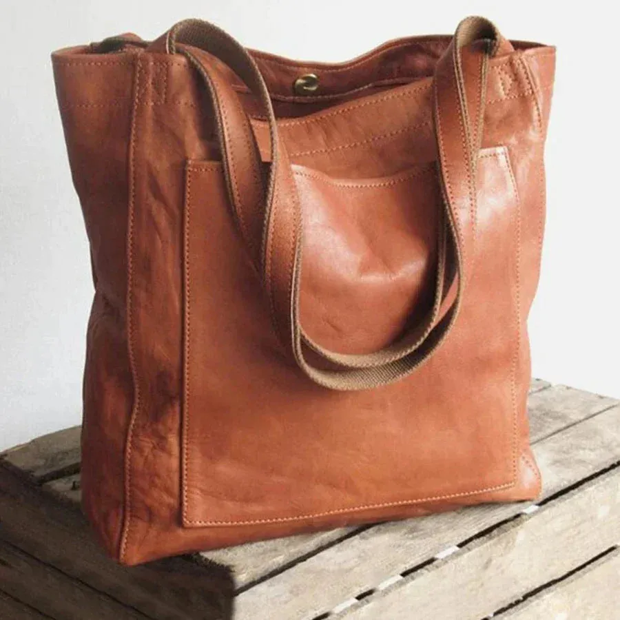 Eevi | Vrouwen Fashion Zacht PU Lederen Schoudertas Grote Capaciteit