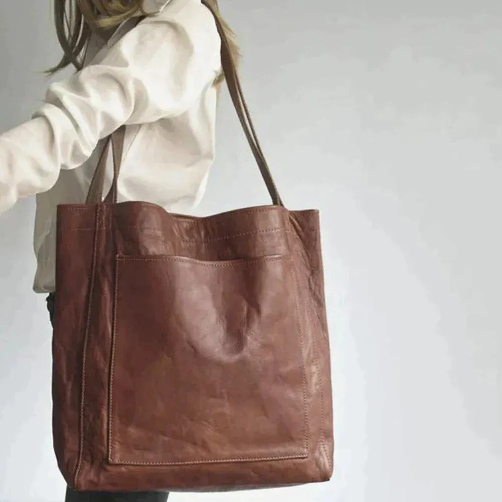 Eevi | Vrouwen Fashion Zacht PU Lederen Schoudertas Grote Capaciteit
