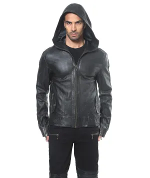 Elk Leather Hoody