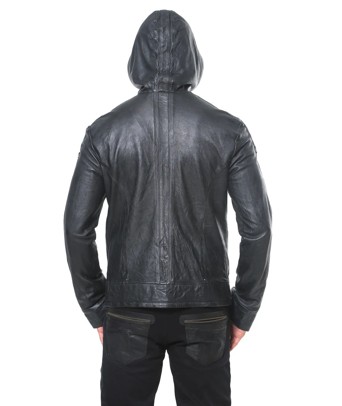 Elk Leather Hoody