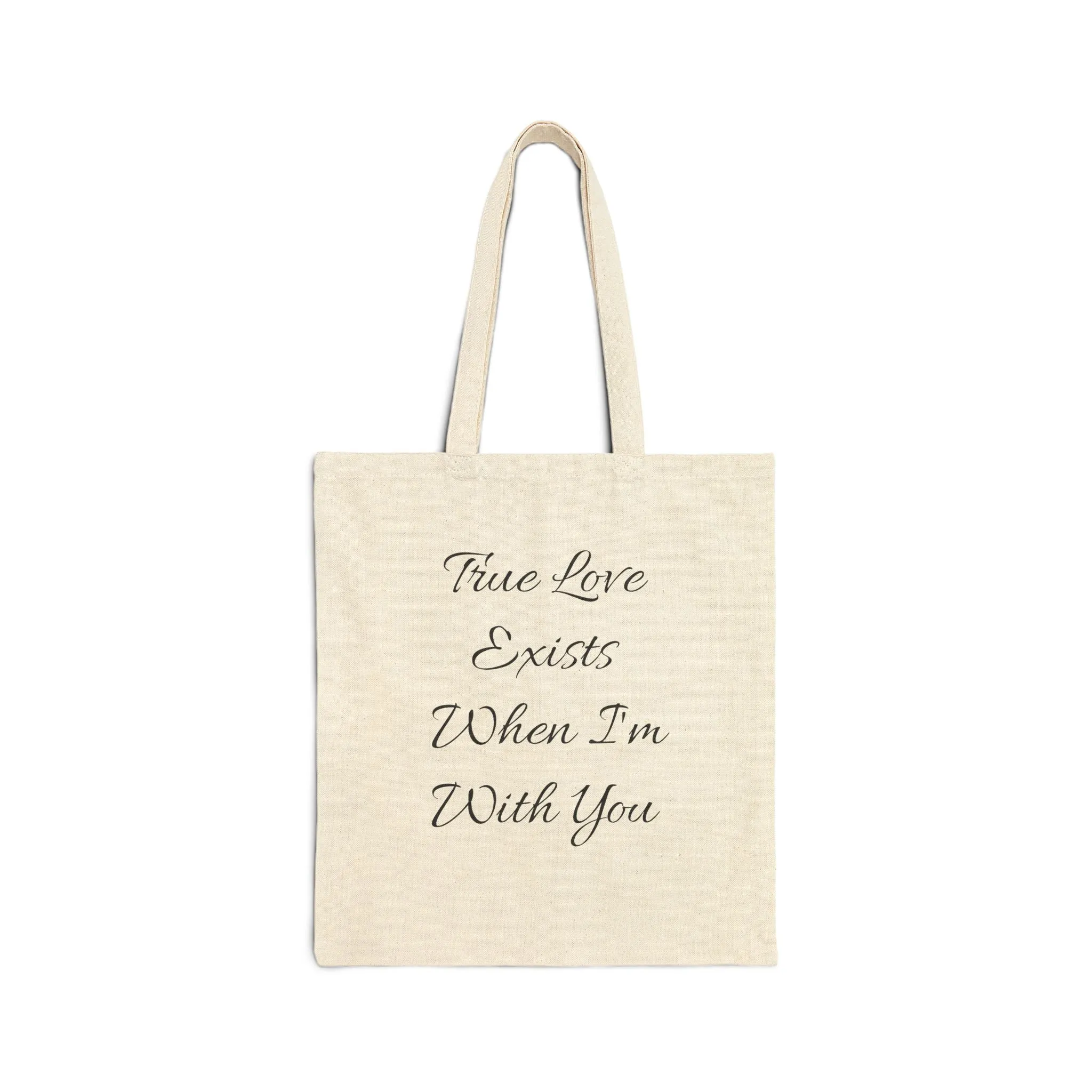 Enchanting Love Canvas Tote Bag - Fairy Design & Inspirational Quote