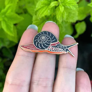 Fire Snail Enamel Pin