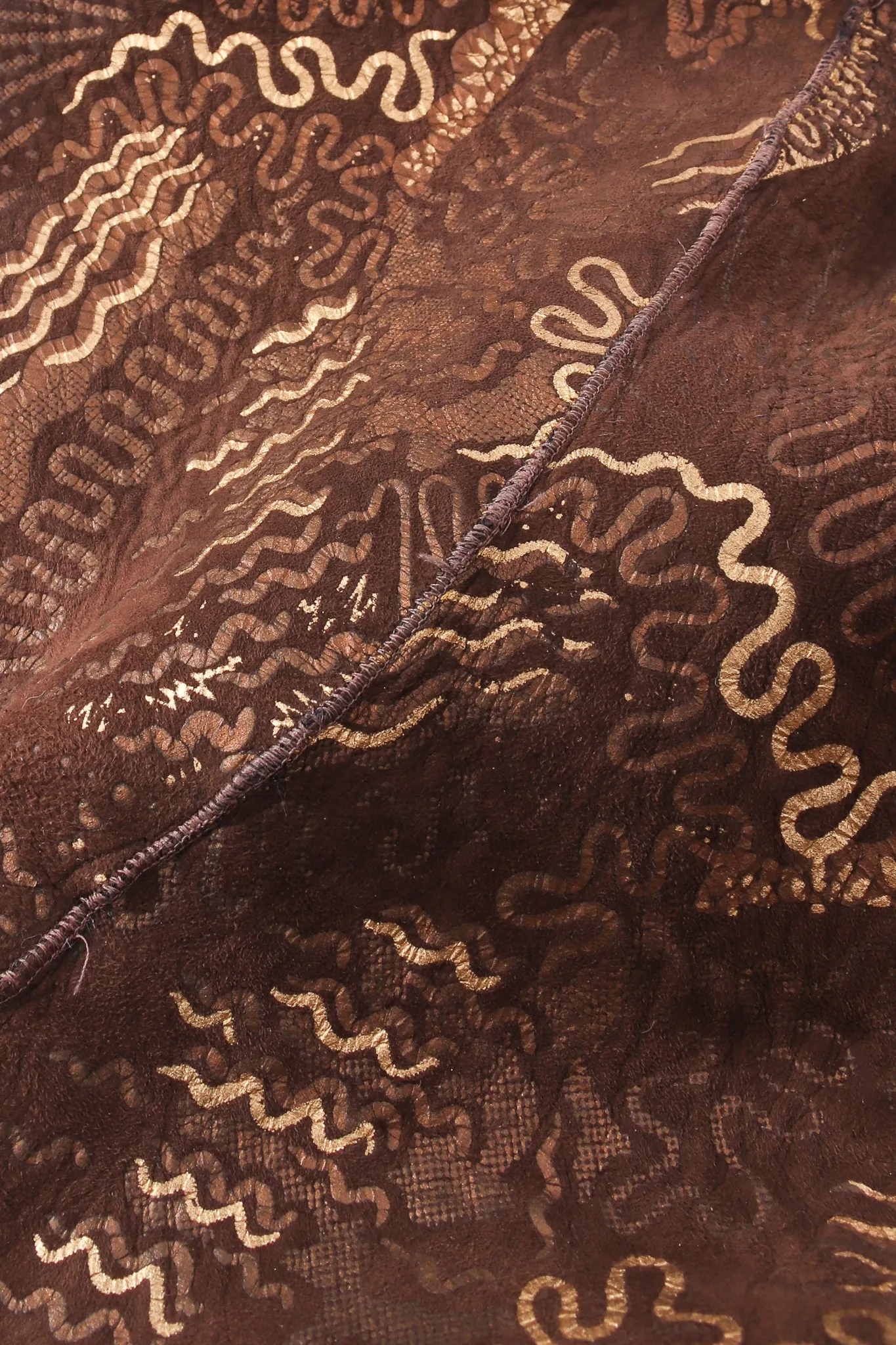 Foiled Suede Reversible Lamb Fur Jacket
