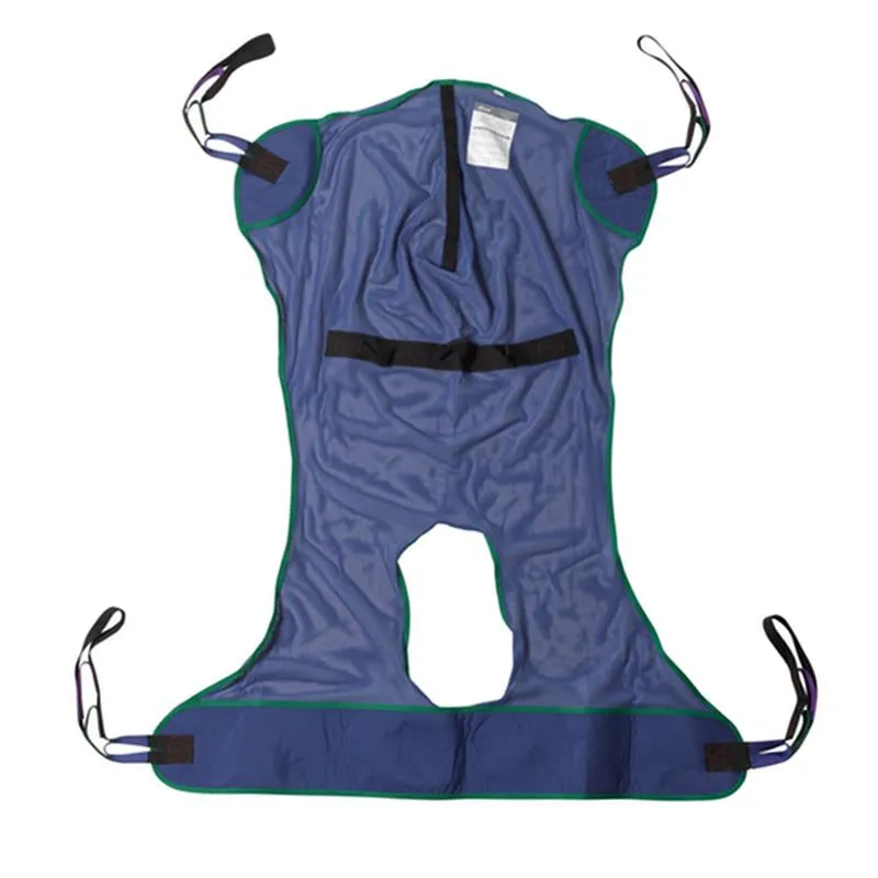 Full Body Patient Lift Sling, Mesh with Commode Cutout, Large - 1 Each