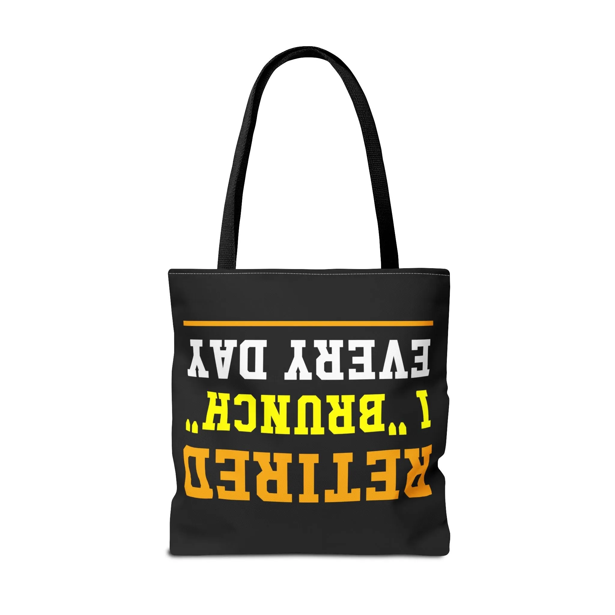 Fun "Retired, I Brunch Every Day" Tote Bag - Perfect for Retirement Gifts, Brunch Lovers, Everyday Use, Eco-Friendly Shopping, Birthday