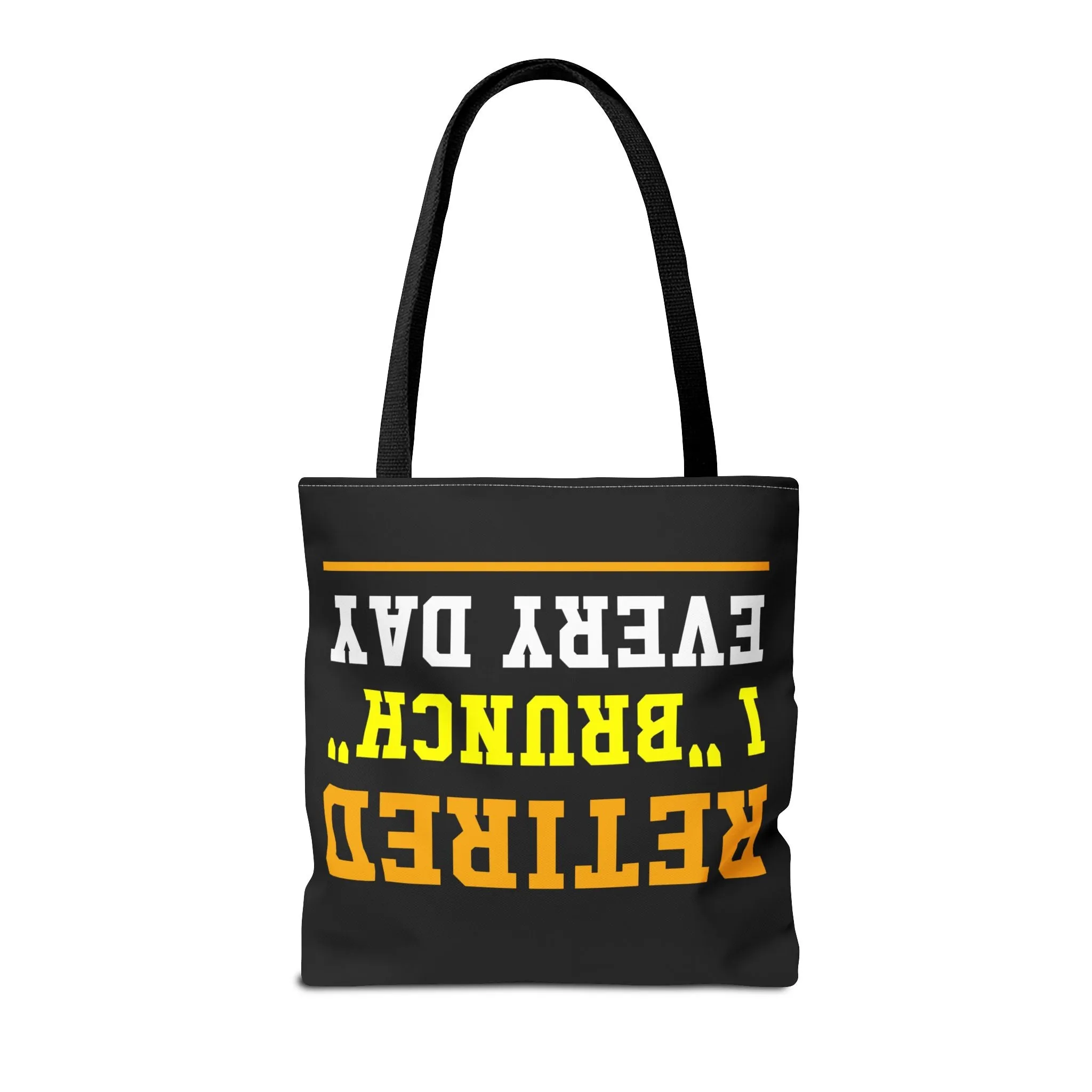 Fun "Retired, I Brunch Every Day" Tote Bag - Perfect for Retirement Gifts, Brunch Lovers, Everyday Use, Eco-Friendly Shopping, Birthday