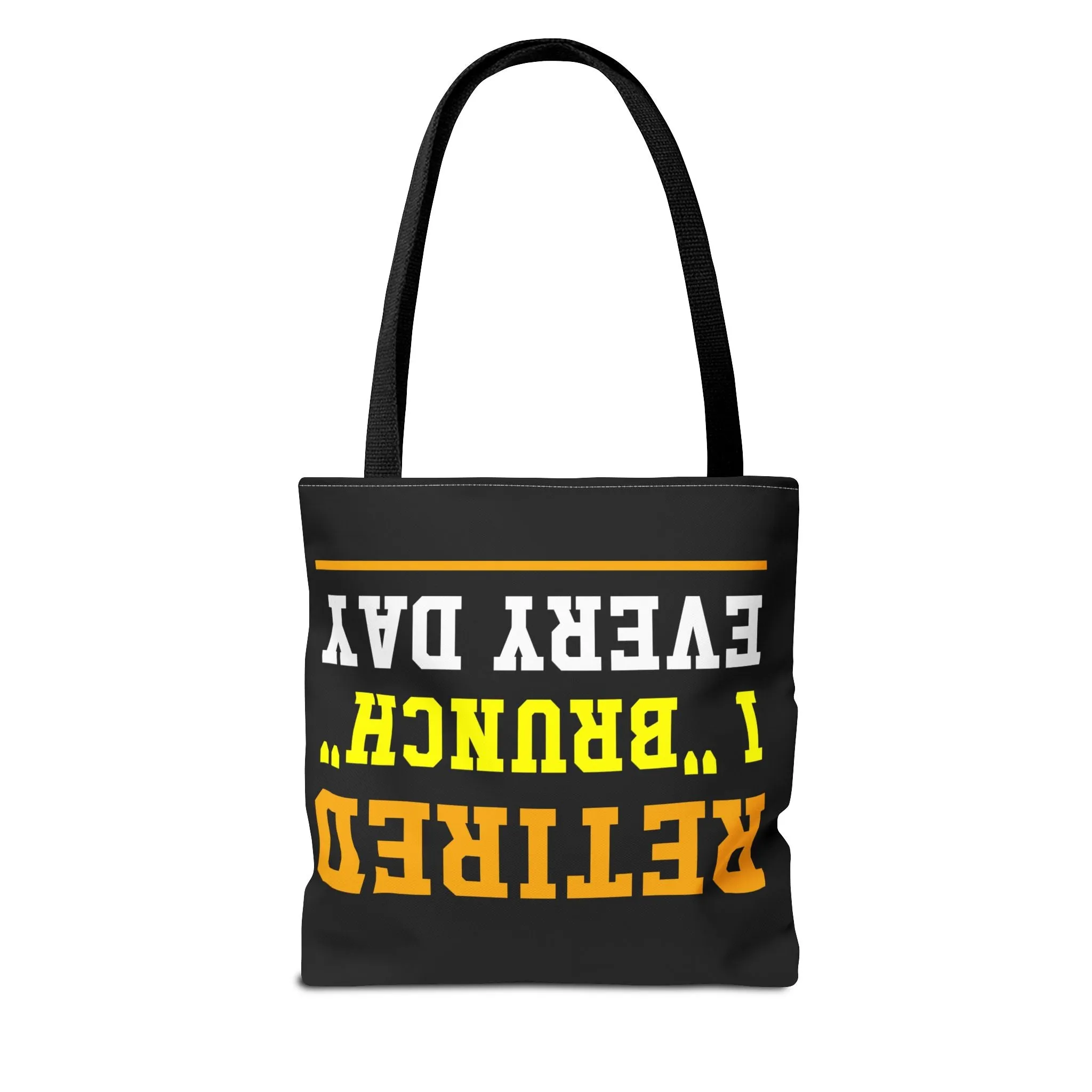 Fun "Retired, I Brunch Every Day" Tote Bag - Perfect for Retirement Gifts, Brunch Lovers, Everyday Use, Eco-Friendly Shopping, Birthday