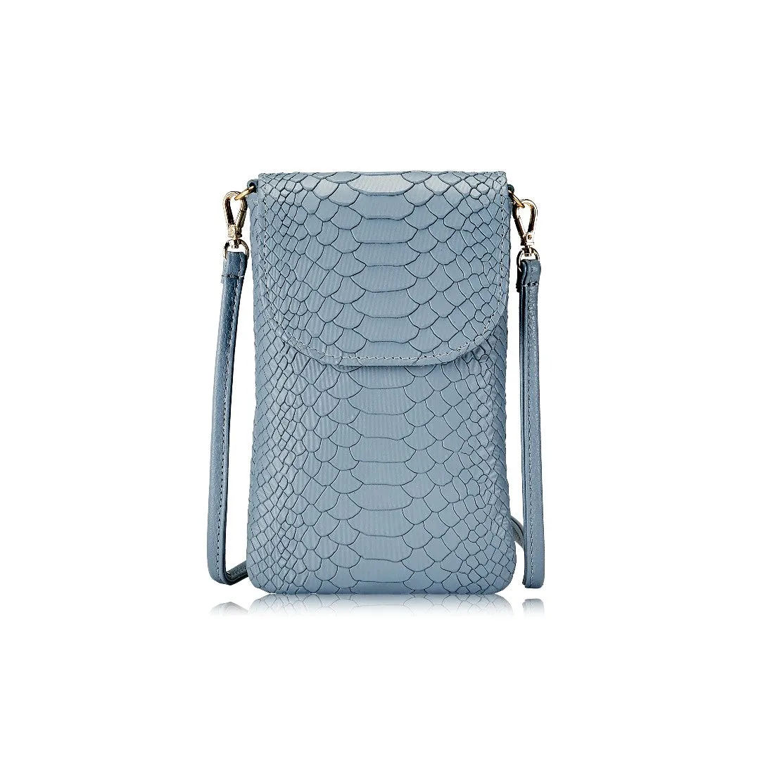 Gigi NY Python Leather Emmie Phone Crossbody