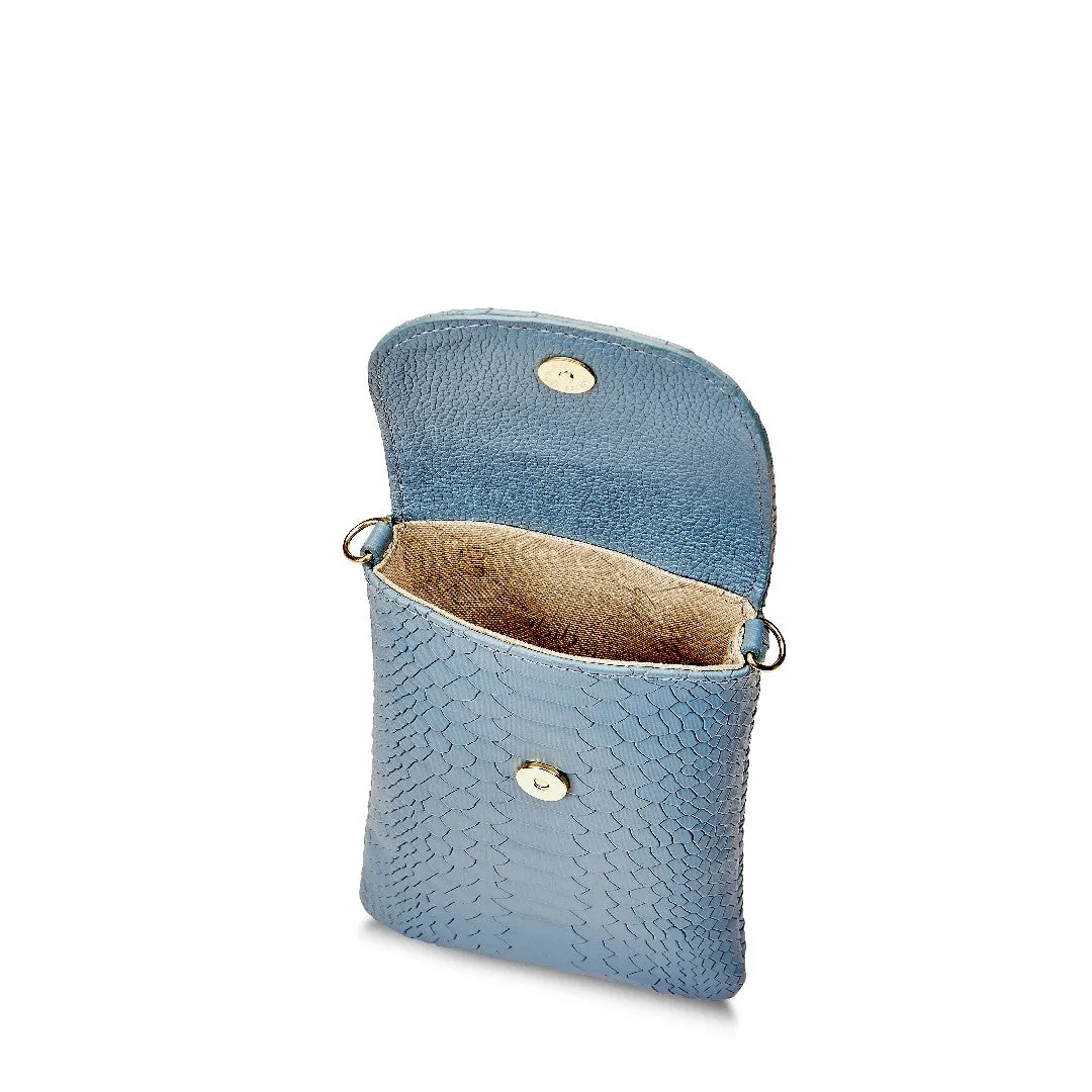 Gigi NY Python Leather Emmie Phone Crossbody
