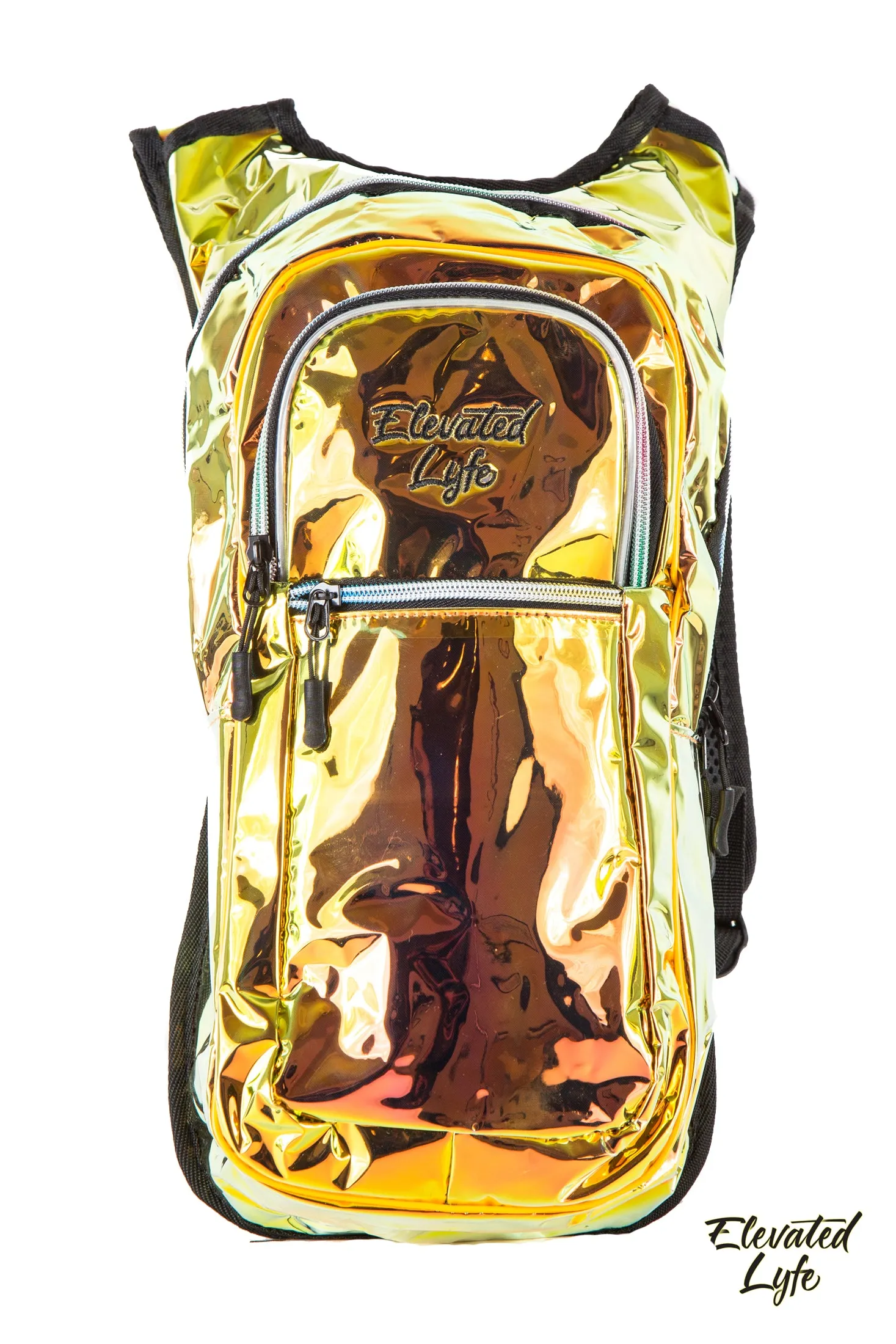 Gold Holographic w/ LIGHT UP EL WIRE - CLASSIC Collection V2 Hydration Pack (2L)