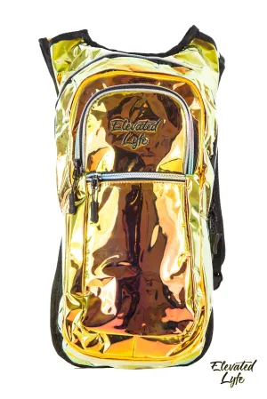 Gold Holographic w/ LIGHT UP EL WIRE - CLASSIC Collection V2 Hydration Pack (2L)