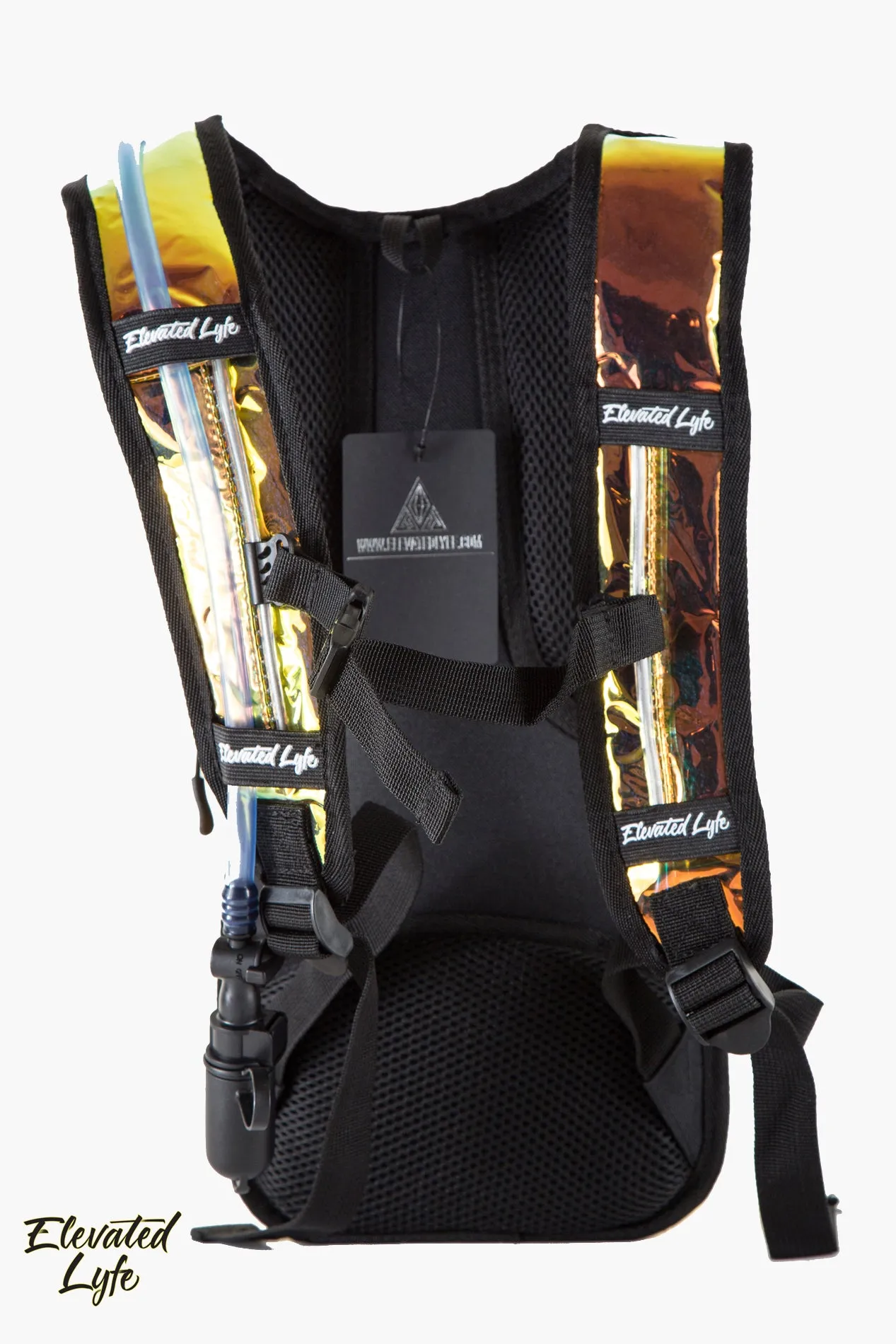 Gold Holographic w/ LIGHT UP EL WIRE - CLASSIC Collection V2 Hydration Pack (2L)