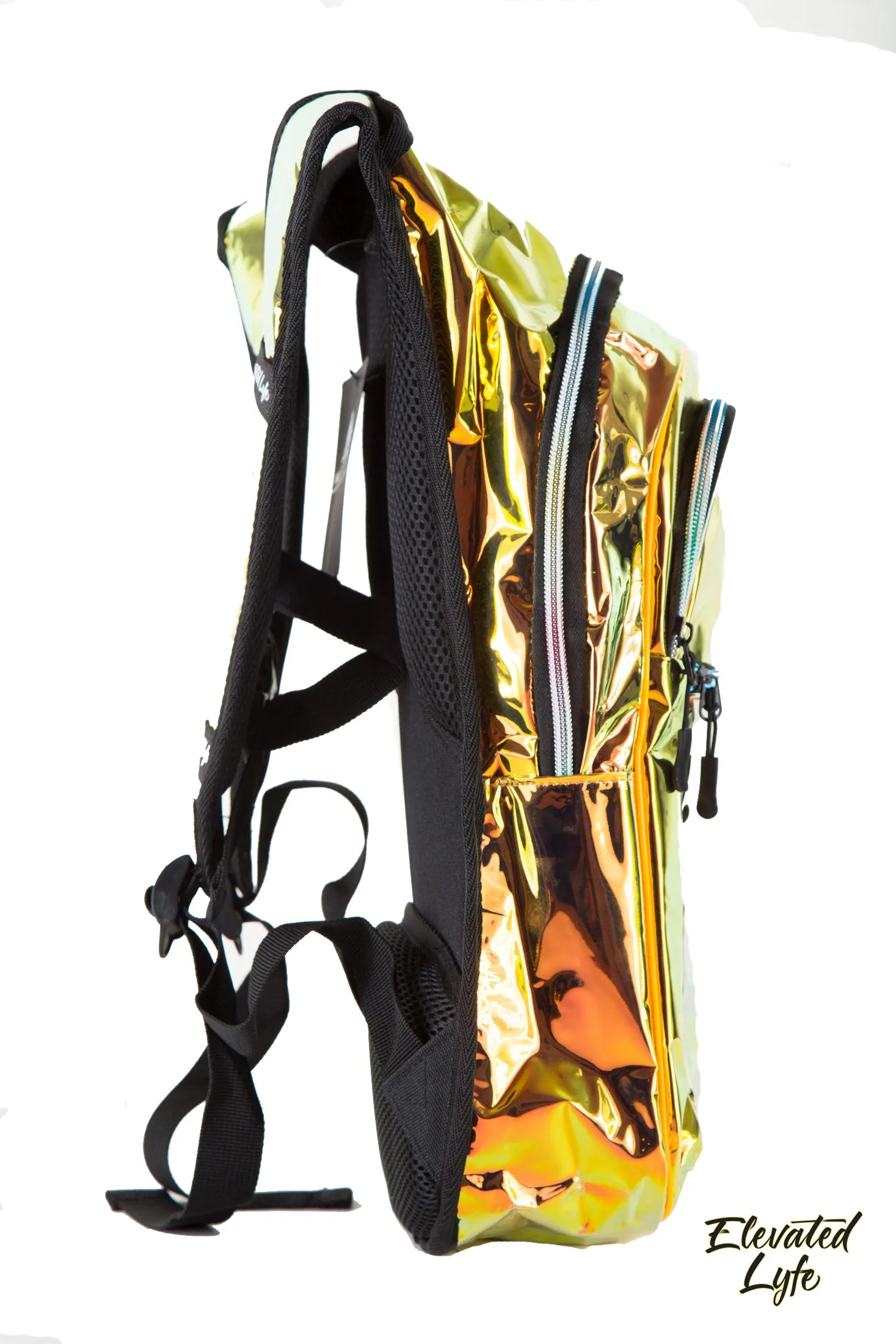 Gold Holographic w/ LIGHT UP EL WIRE - CLASSIC Collection V2 Hydration Pack (2L)