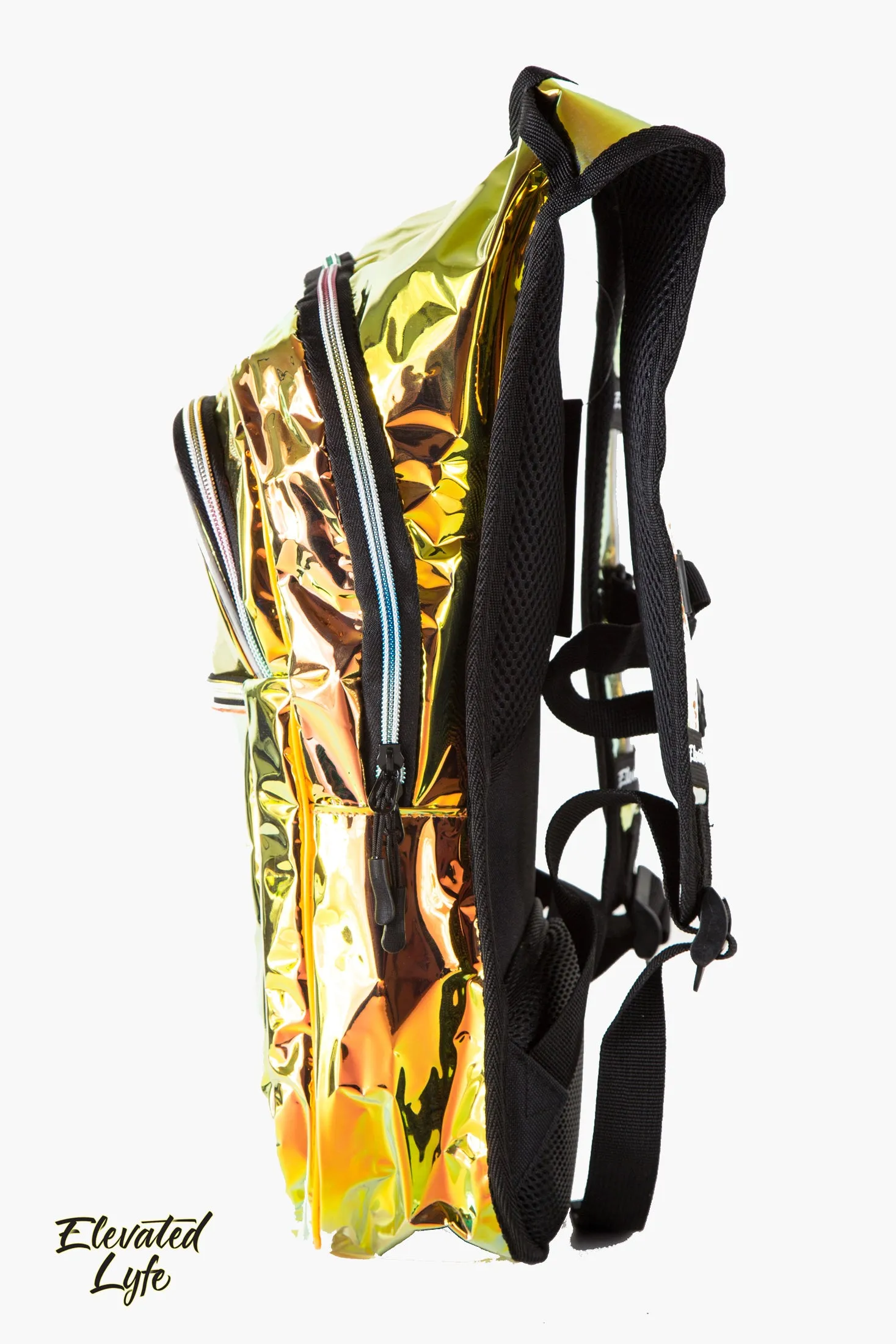 Gold Holographic w/ LIGHT UP EL WIRE - CLASSIC Collection V2 Hydration Pack (2L)