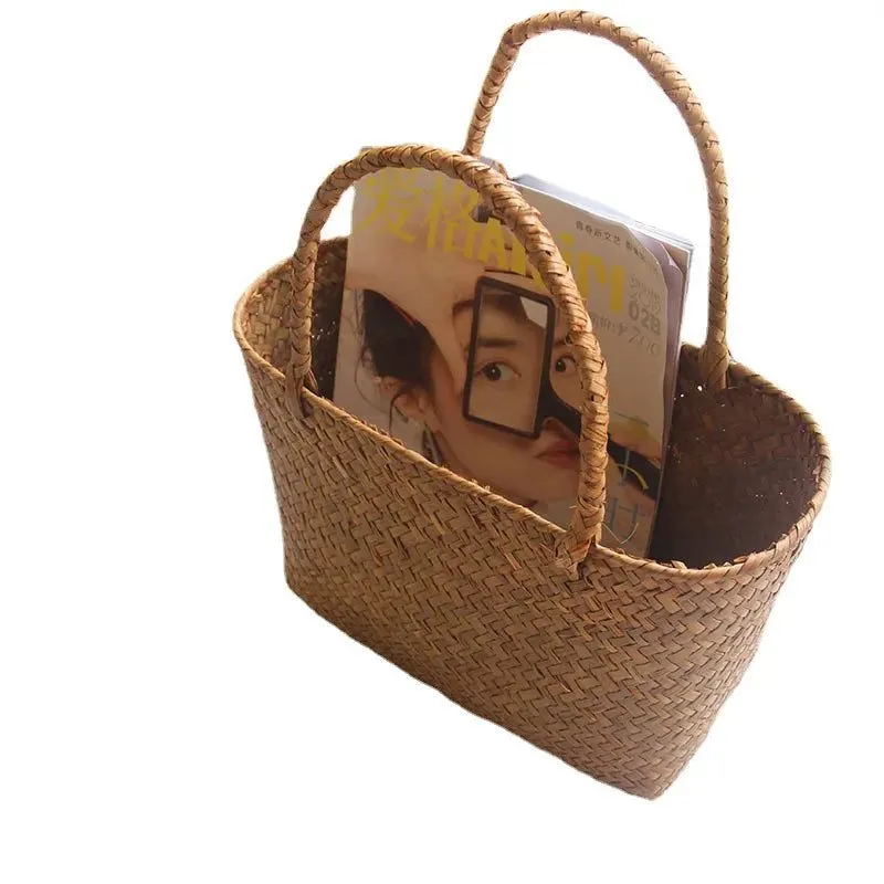Handmade Woven Straw Tote Bags for Women