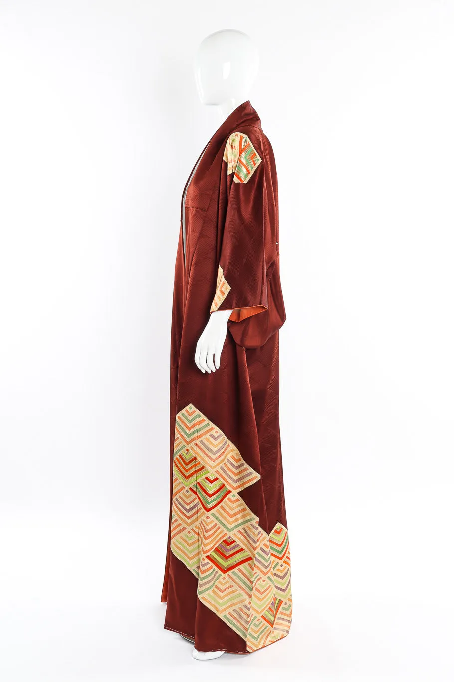 Japanese Embossed Silk Kimono