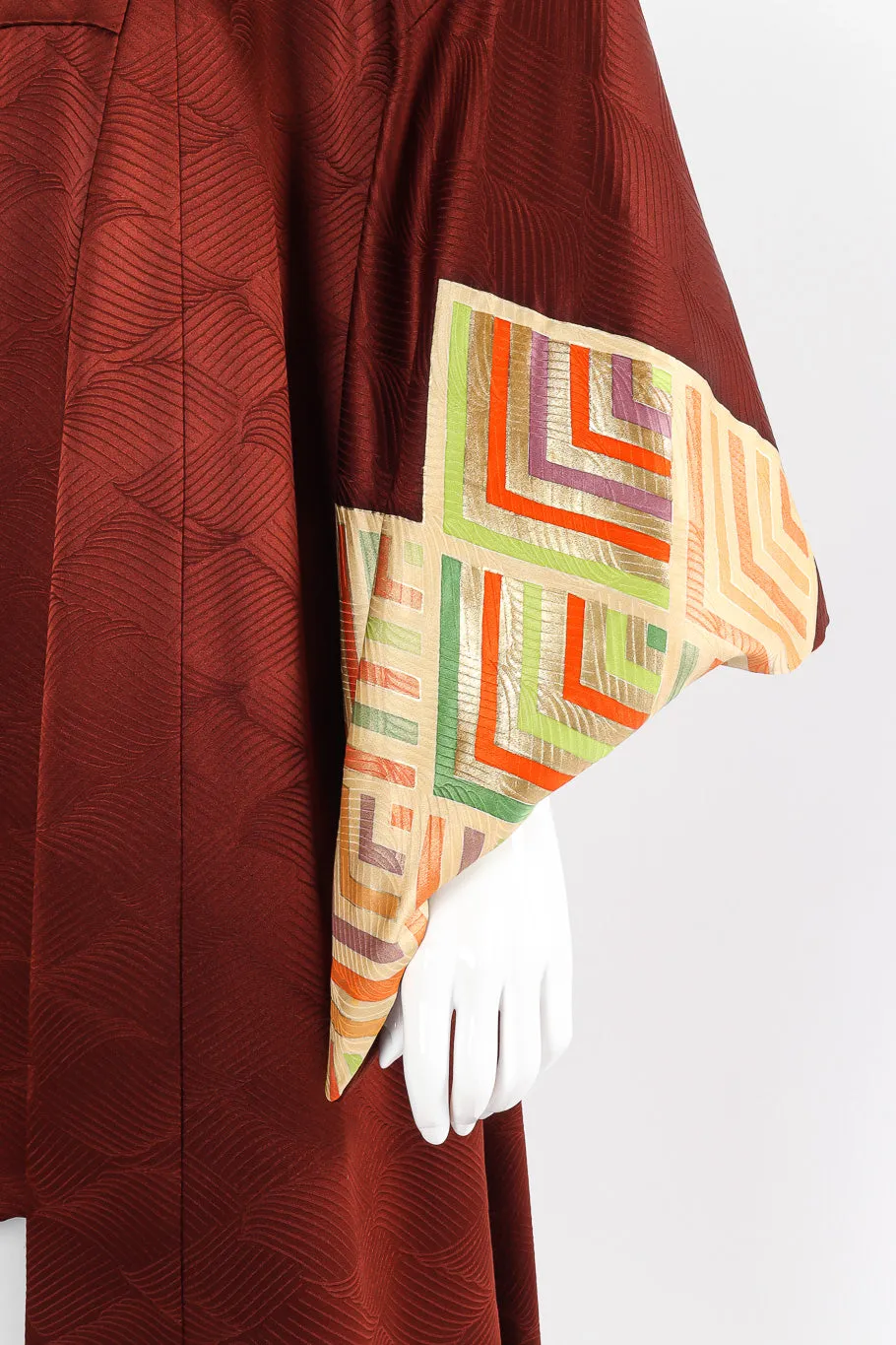 Japanese Embossed Silk Kimono