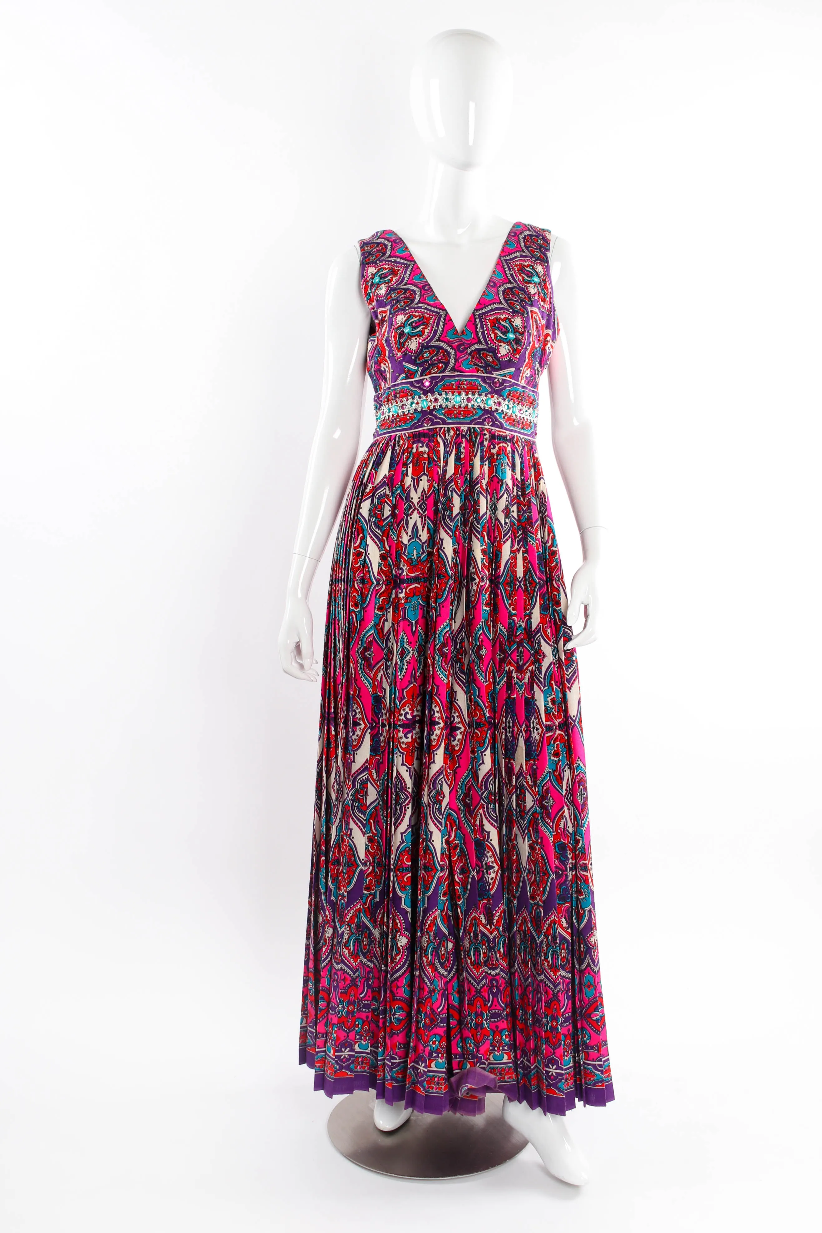 Jeweled & Studded Botanical Jumpsuit