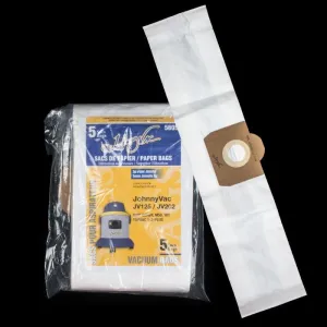 Johnny Vac JV125 & JV202 Paper Bags-5Pk